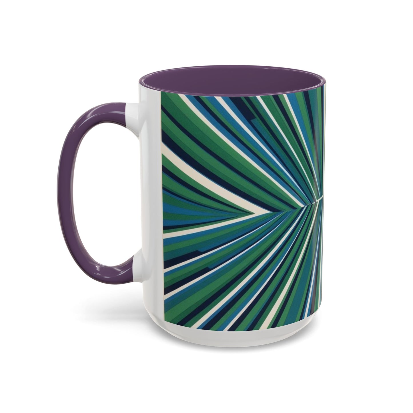 Optical Illusion Accent Mug – Ceramic Coffee Cup