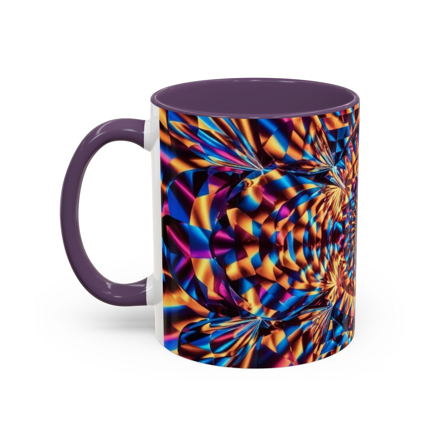 Optical Illusion Accent Mug – Ceramic Coffee Cup