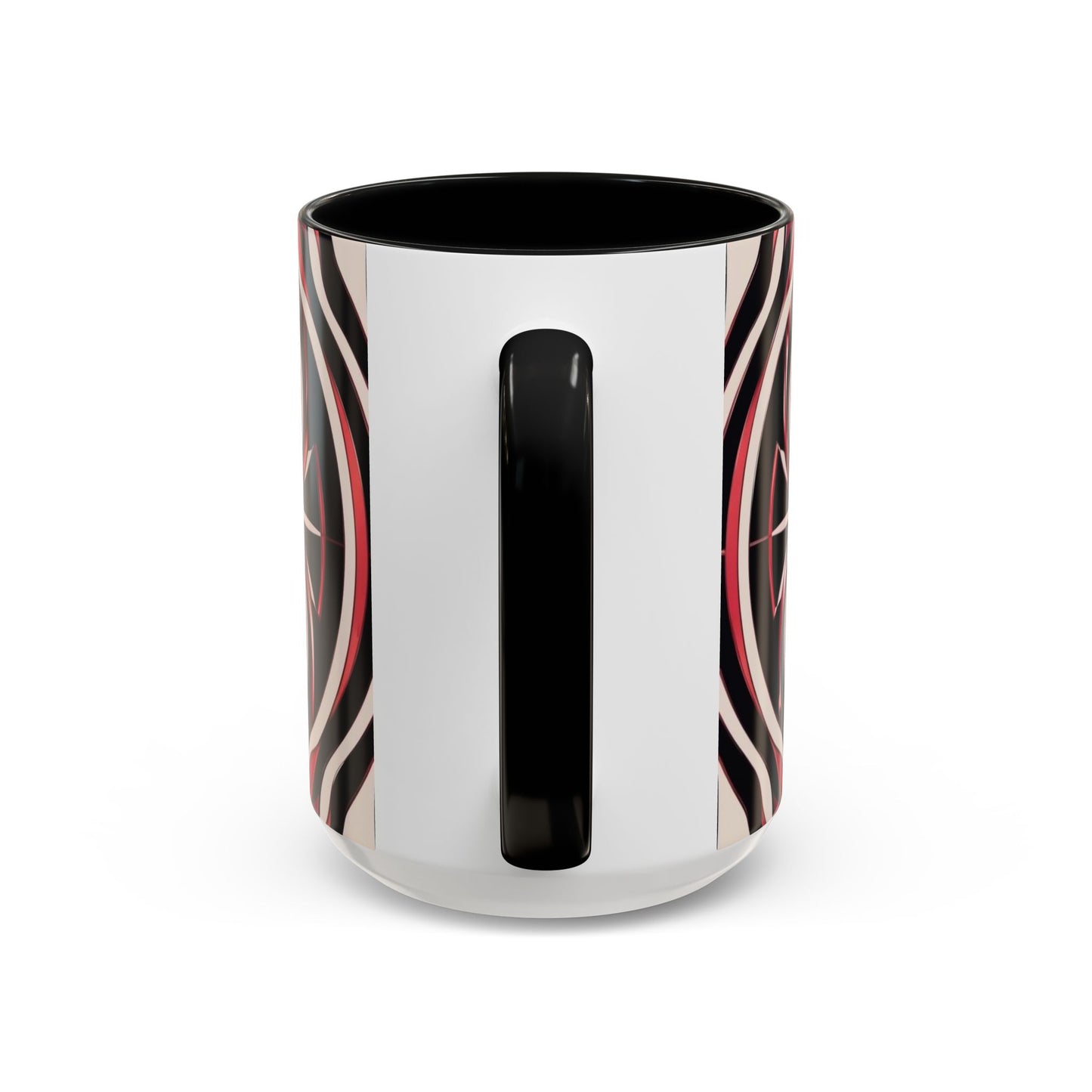 Optical Illusion Accent Mug – Ceramic Coffee Cup