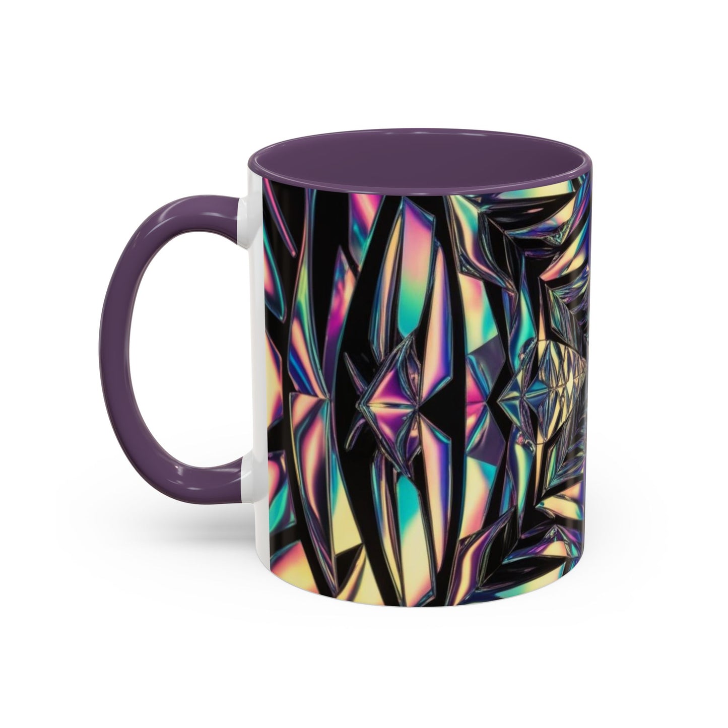 Optical Illusion Accent Mug – Ceramic Coffee Cup