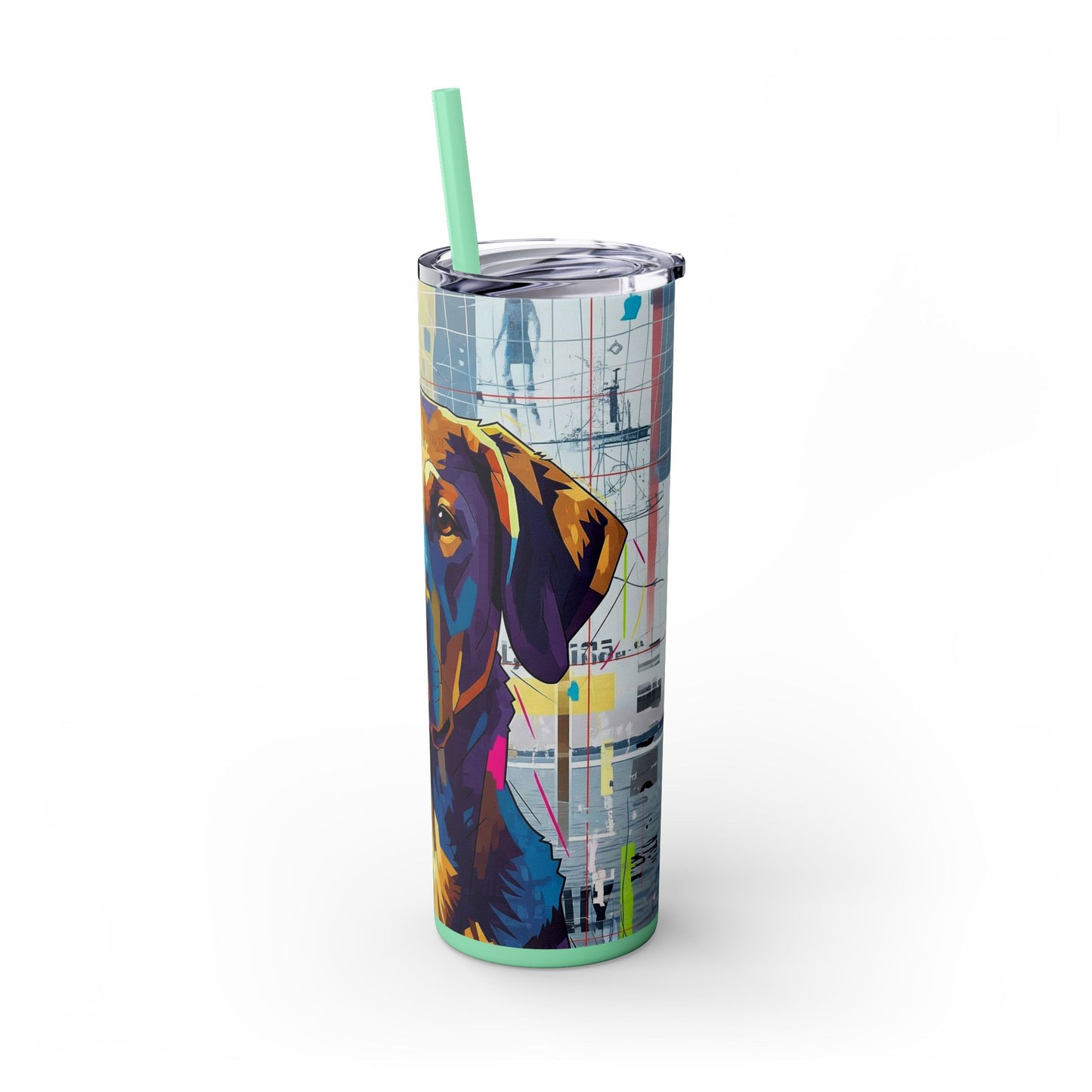 Skinny Tumbler with Straw – 20 oz Stainless Steel Cup