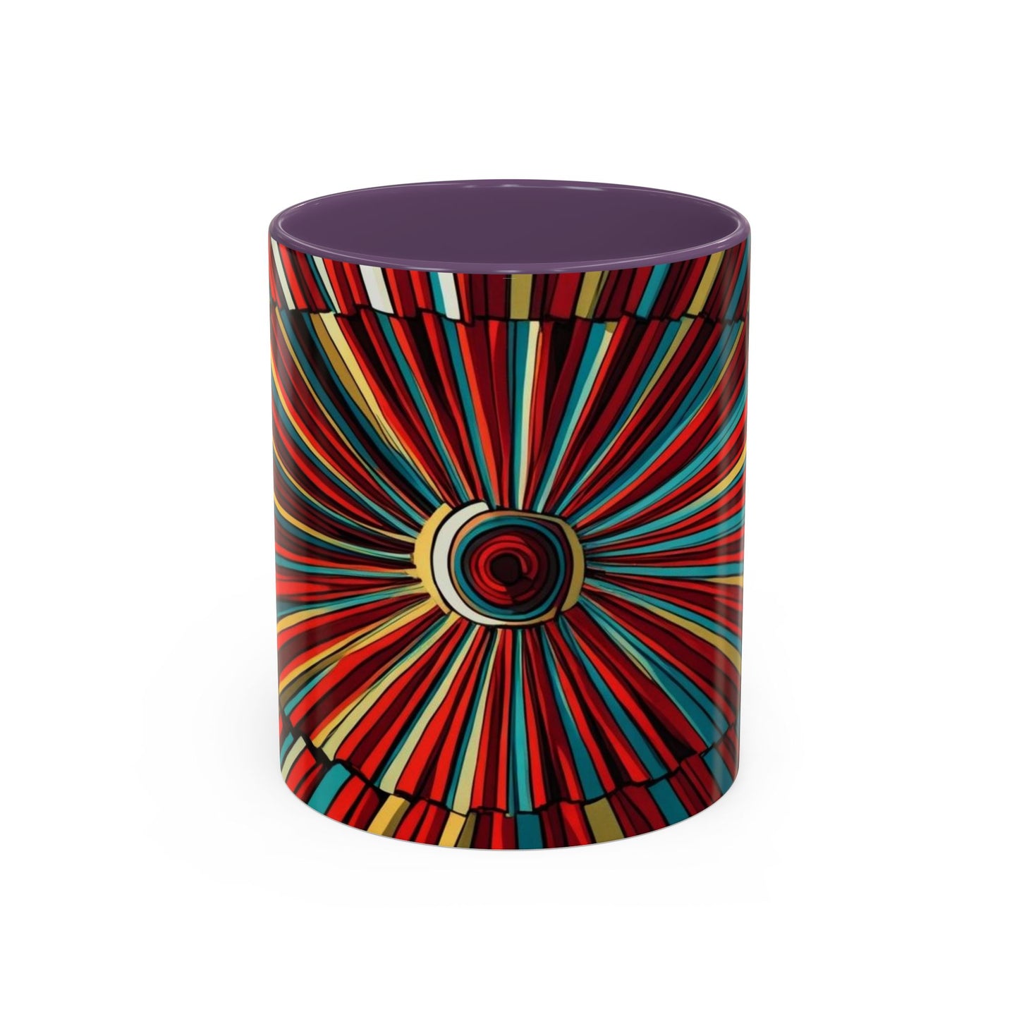 Optical Illusion Accent Mug – Ceramic Coffee Cup