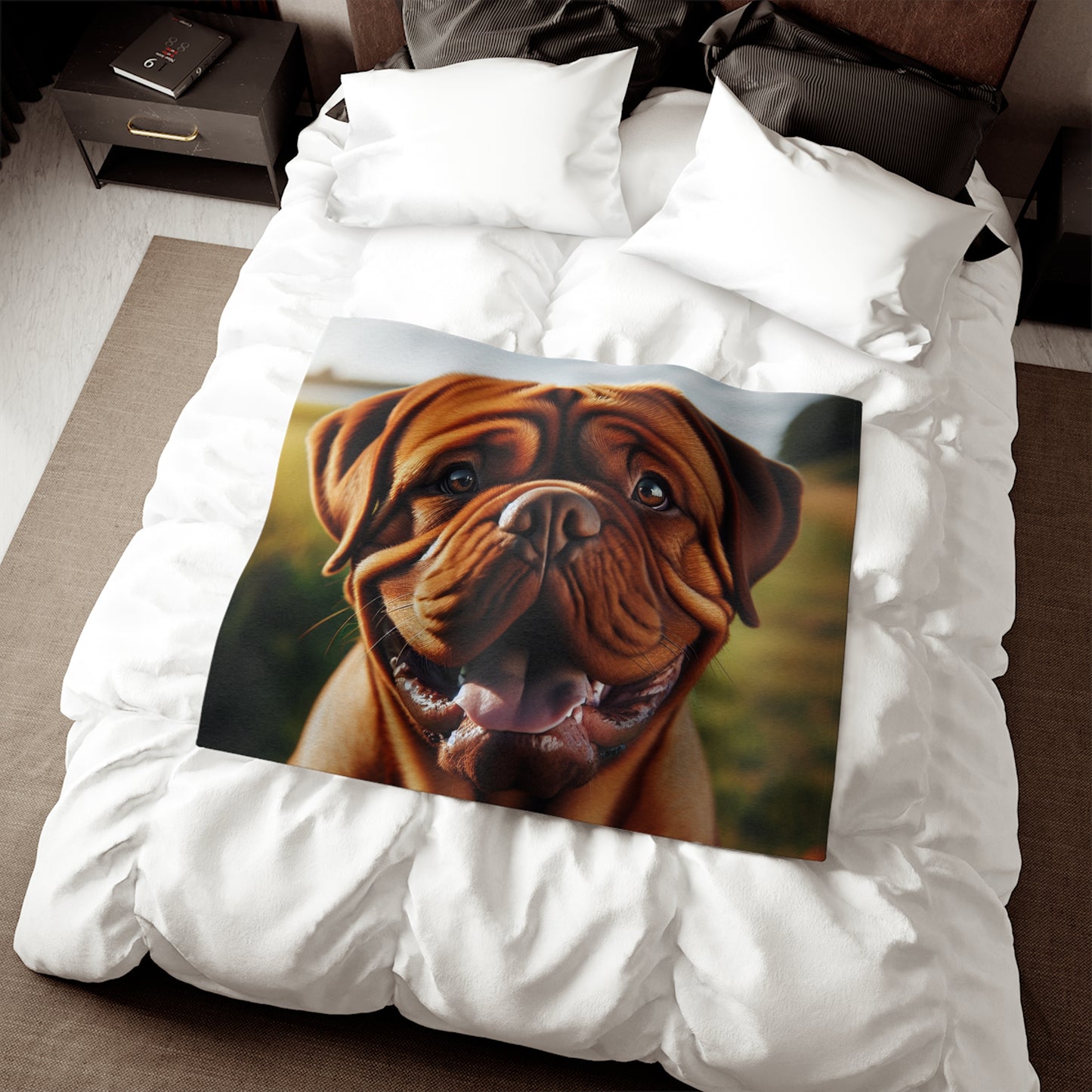 Dogue de Bordeaux Sweatshirt Blanket