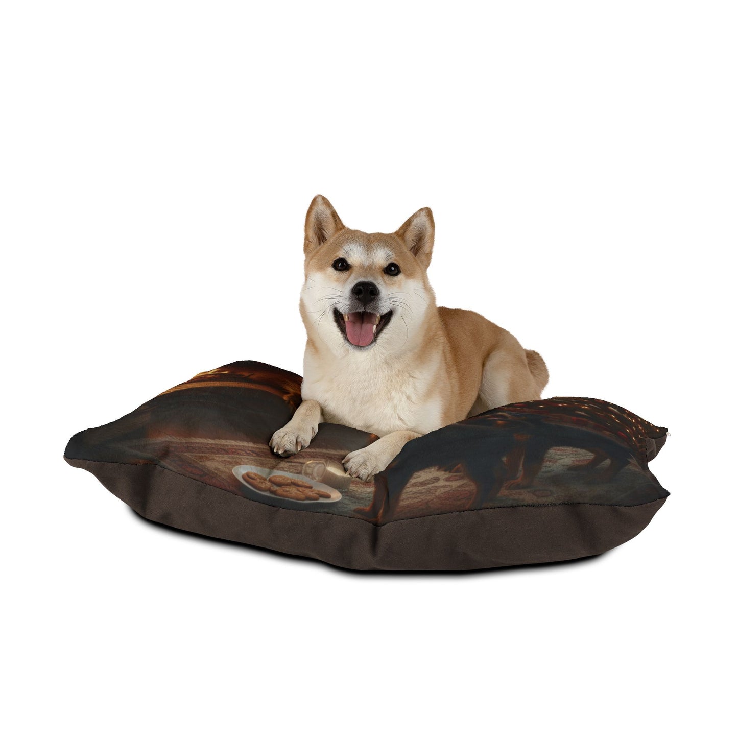 Holiday Fireplace Whoopsie Pet Bed