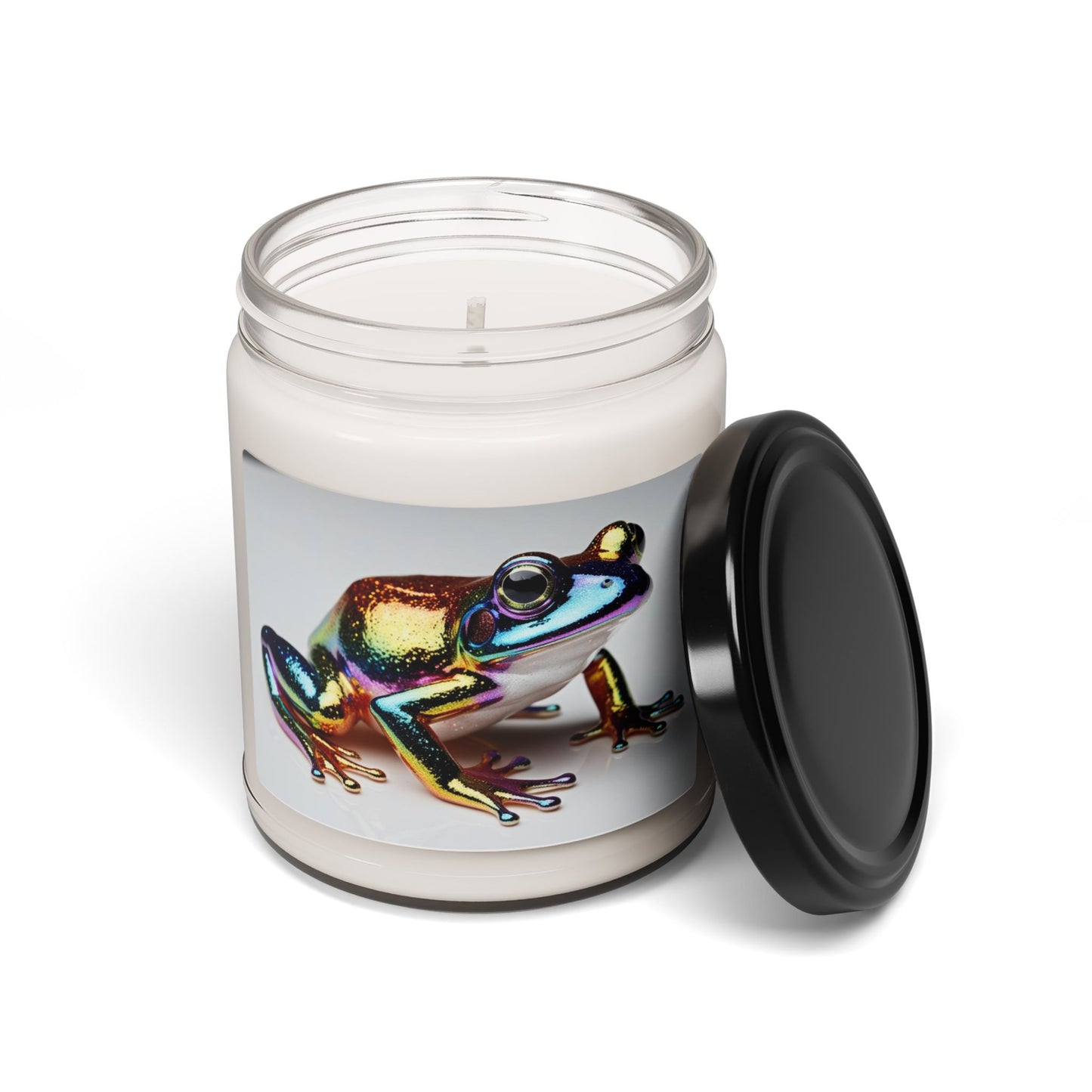 Rainbow Glittery Frog- Scented Soy Candle, 9oz