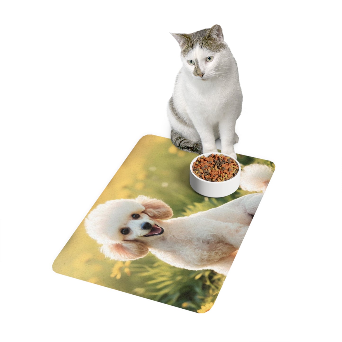 Pet Food Mat (12x18) - Miniature Poodle