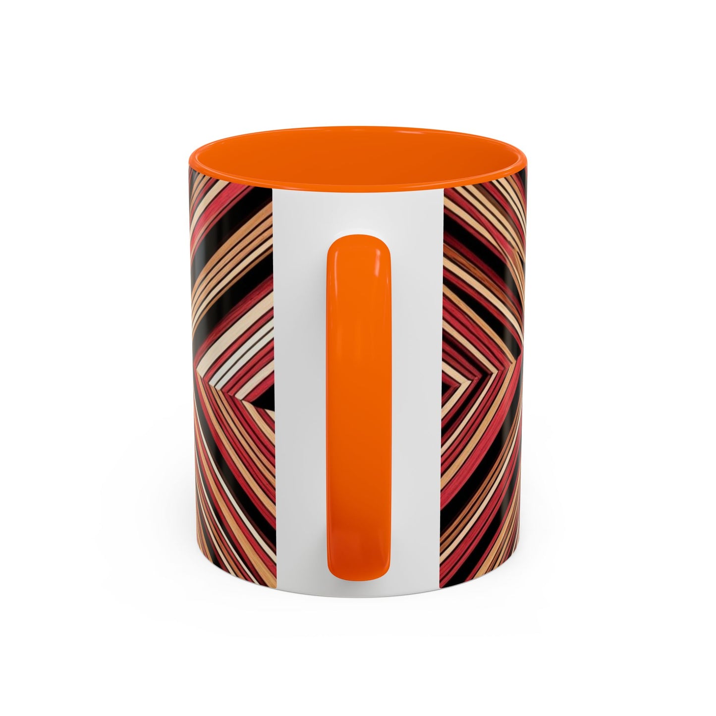 Optical Illusion Accent Mug – Ceramic Coffee Cup
