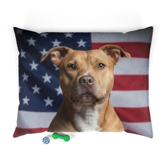 American Pit Bull Terrier Patriotic Pet Bed
