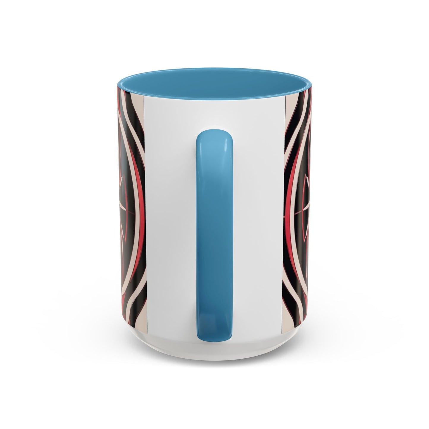 Optical Illusion Accent Mug – Ceramic Coffee Cup
