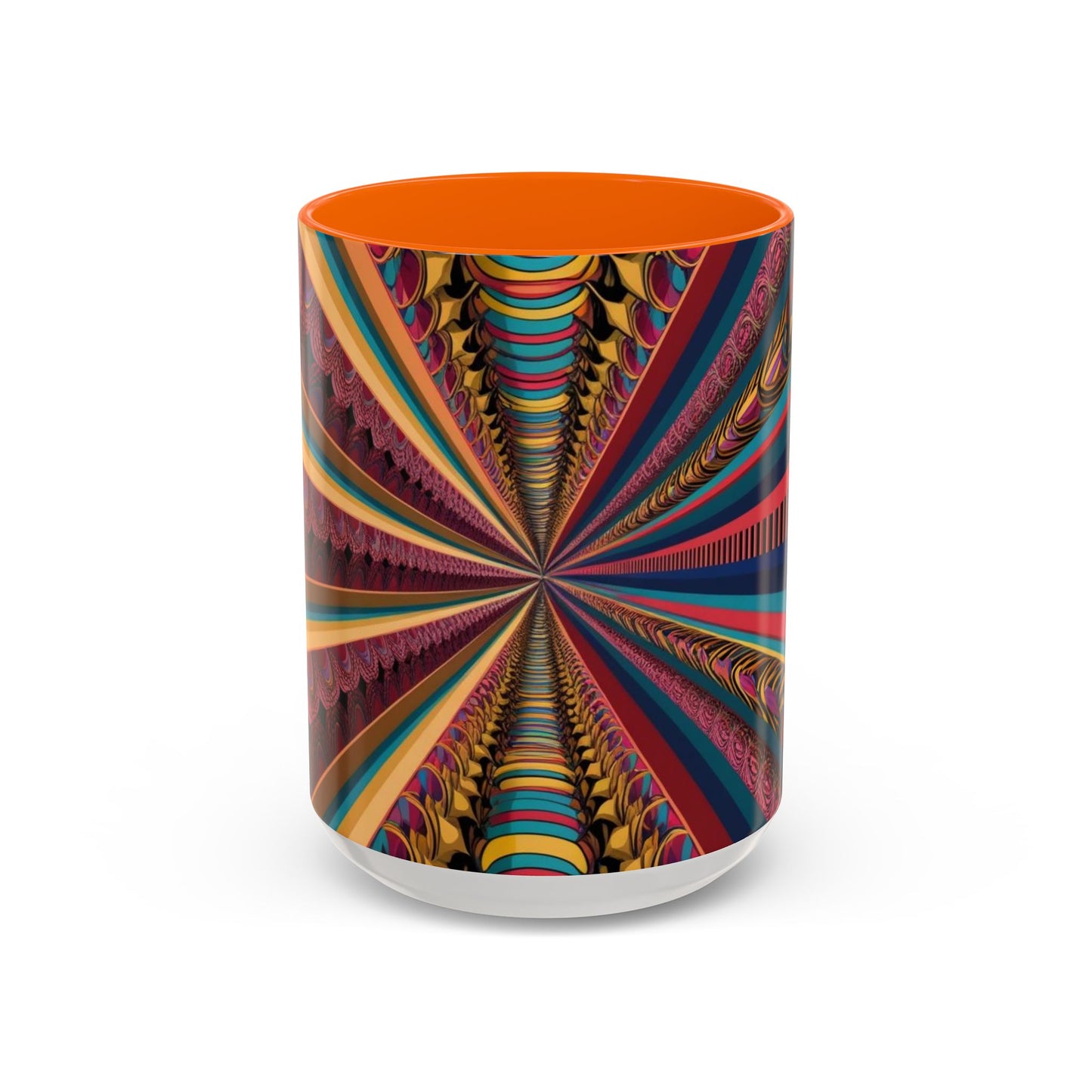 Optical Illusion Accent Mug – Ceramic Coffee Cup