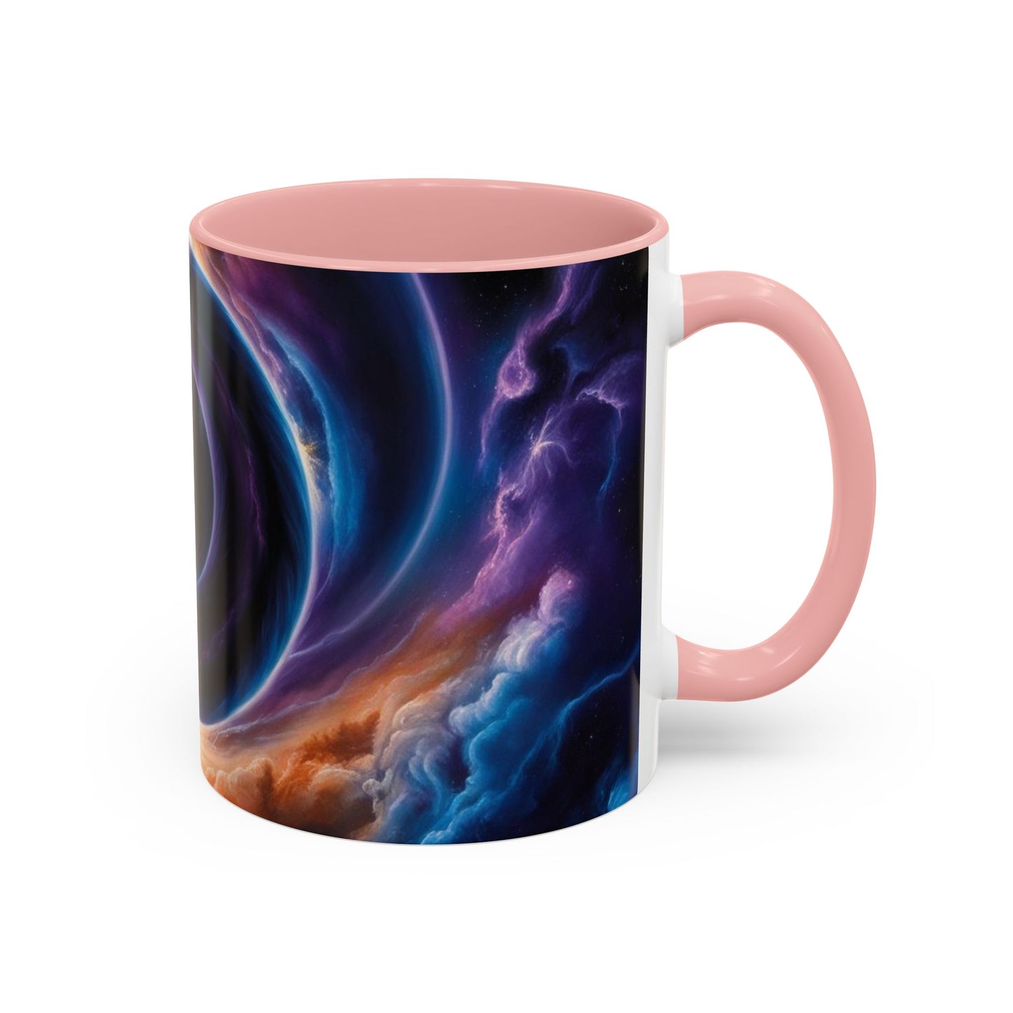 Optical Illusion Accent Mug – Ceramic Coffee Cup