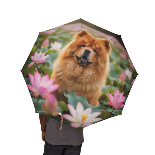 Chow Chow Semi-Automatic Foldable Umbrella