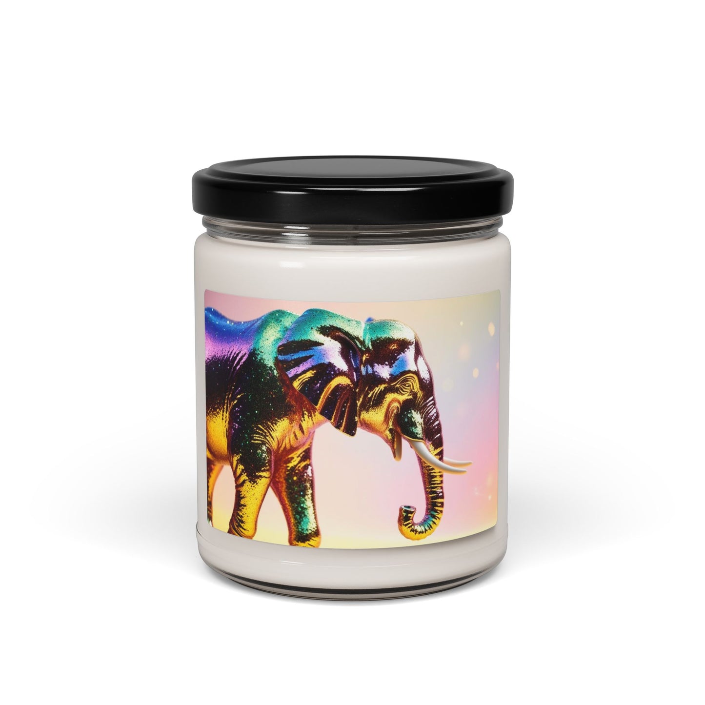 Rainbow Elephant- Scented Soy Candle, 9oz