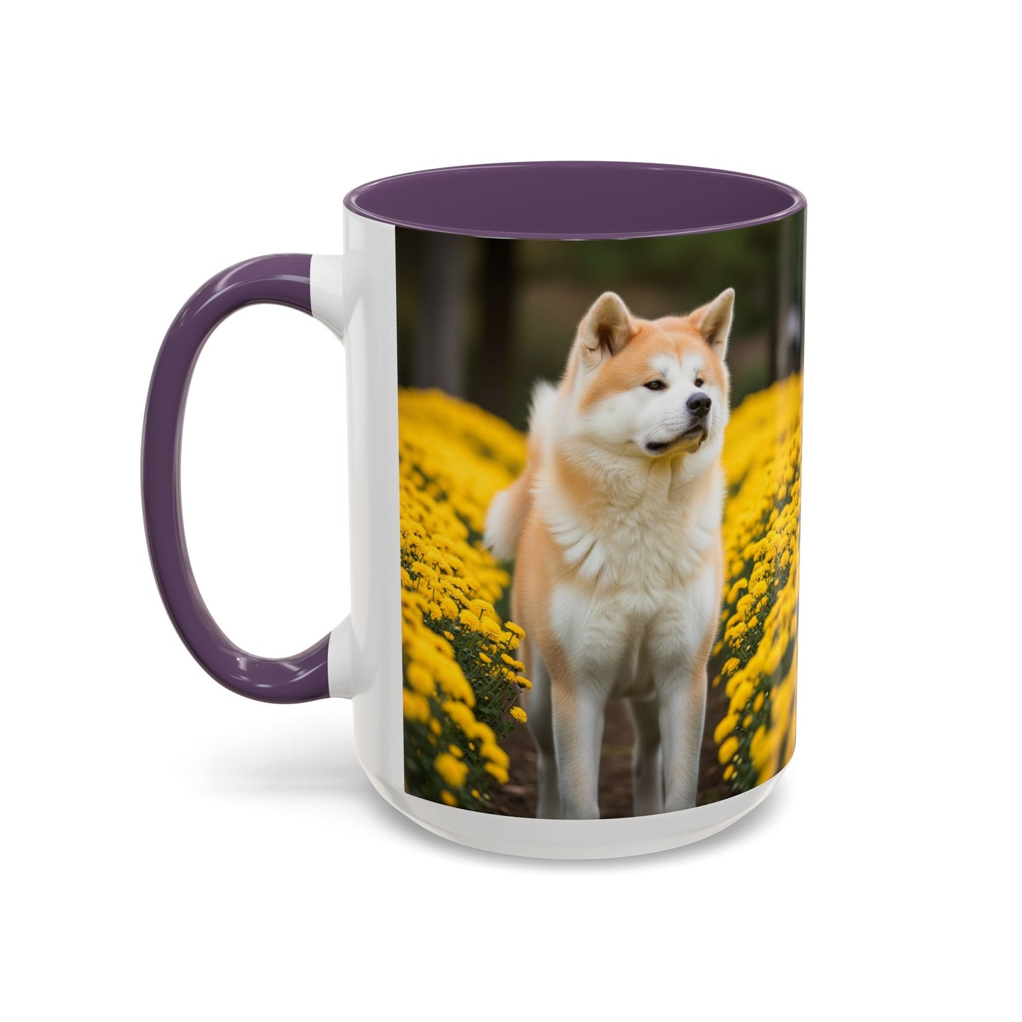 Japanese Akitainu Accent Coffee Mug - Perfect Gift for Dog Lovers