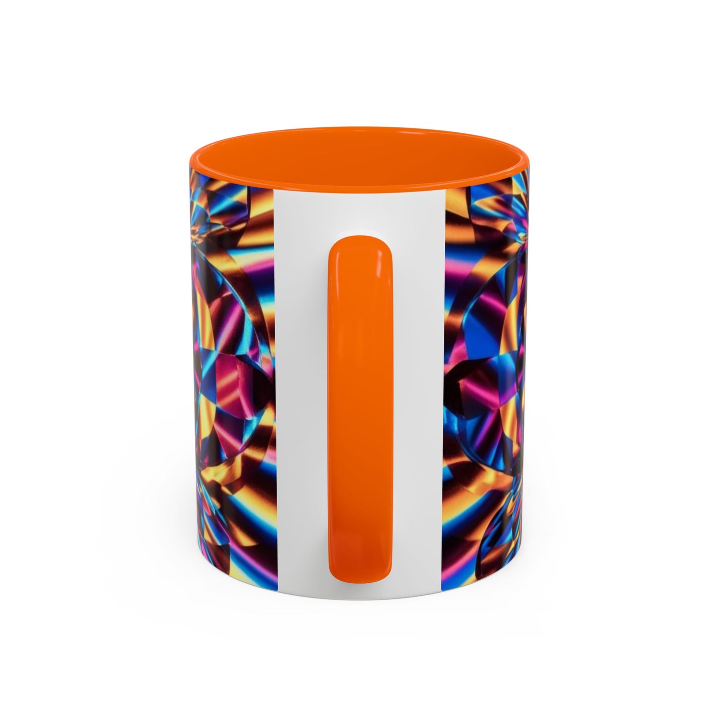 Optical Illusion Accent Mug – Ceramic Coffee Cup