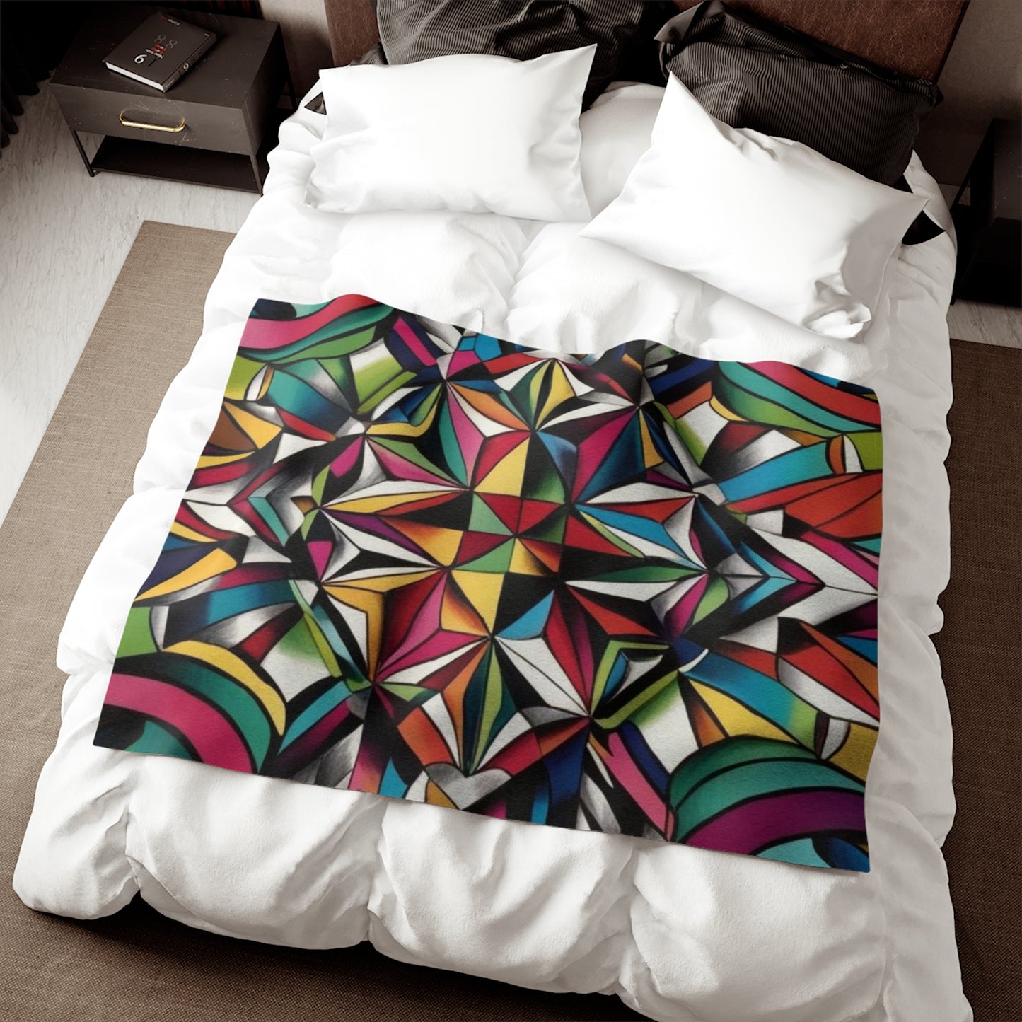 Sweat-shirt/couverture à illusion d'optique