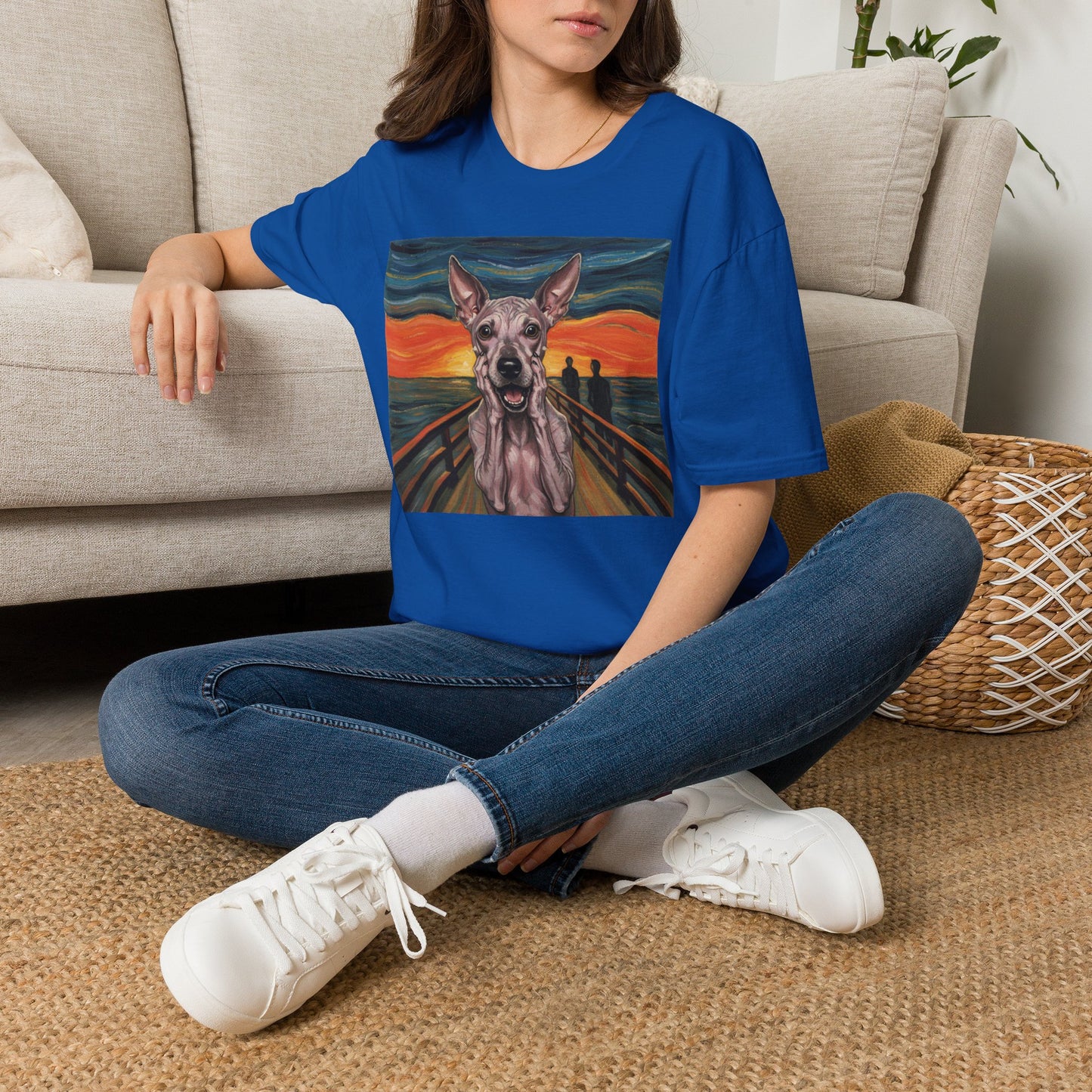 Canine Canvas Collection: Munch Homage Tee Shirt