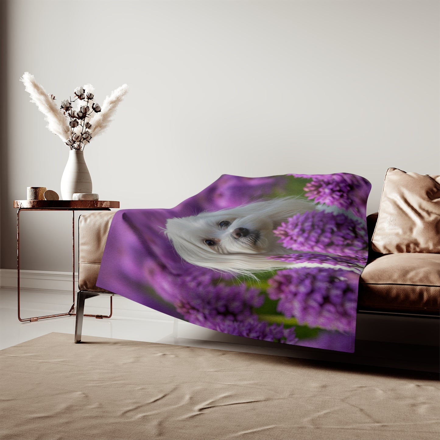 Maltese Sweatshirt Blanket