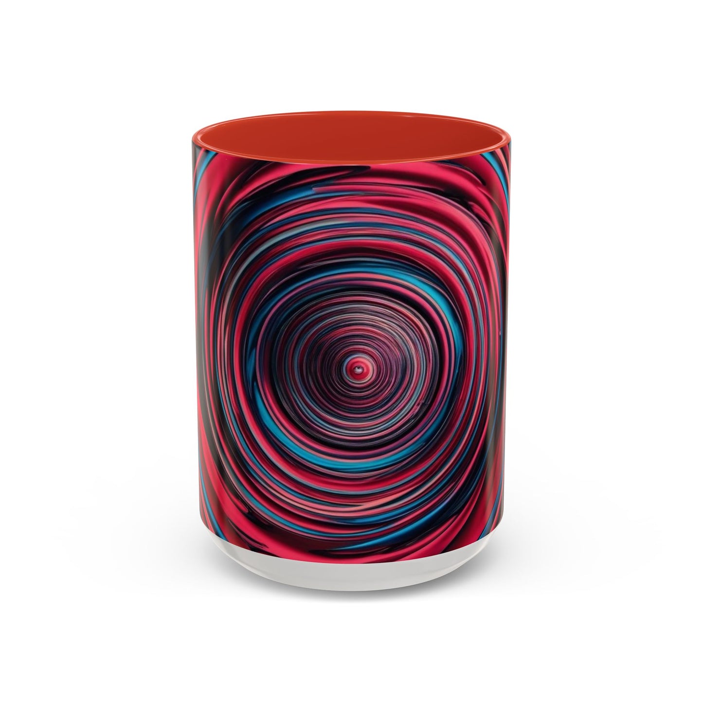 Optical Illusion Accent Mug – Ceramic Coffee Cup