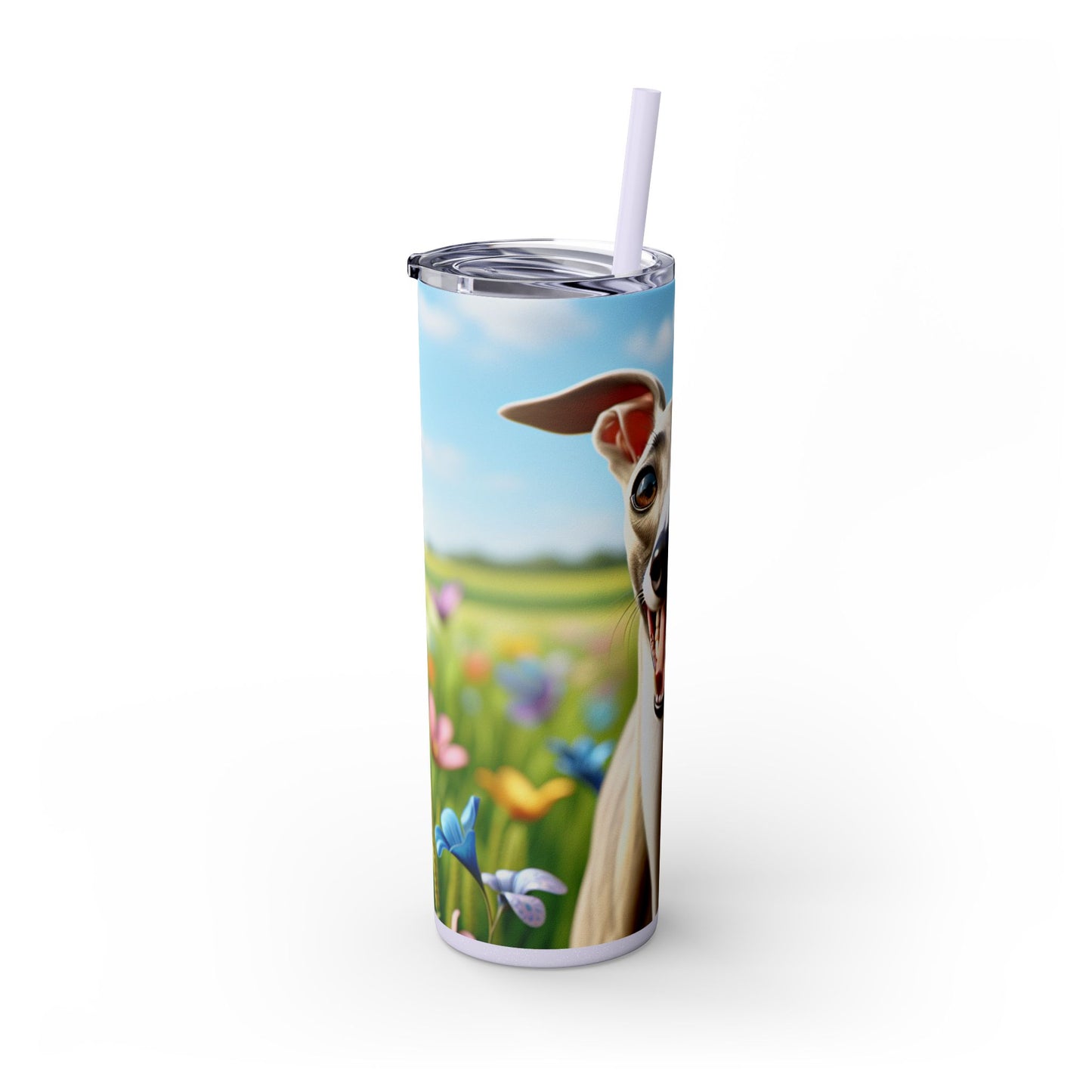 Whippet Skinny Tumbler with Straw, 20oz