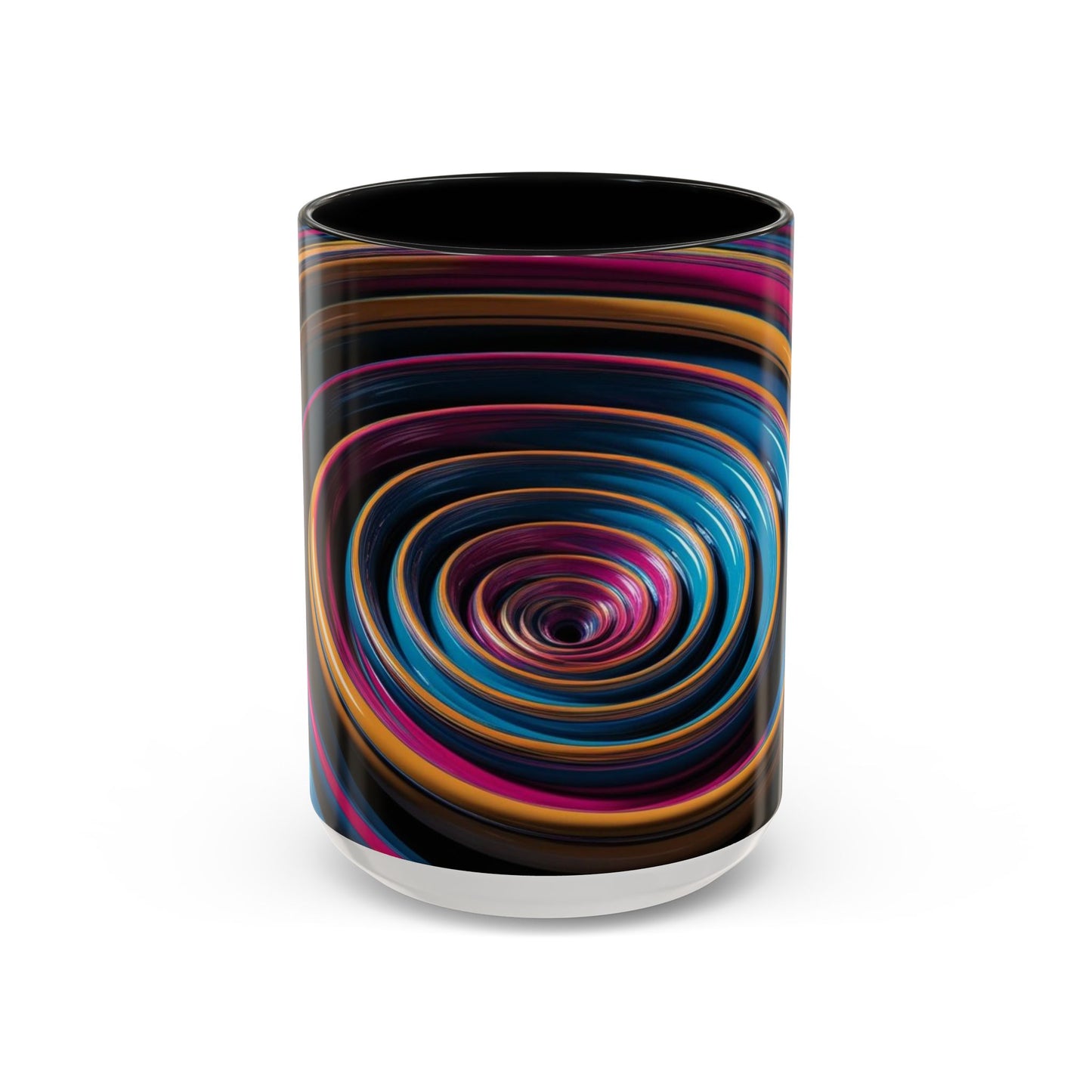 Optical Illusion Accent Mug – Ceramic Coffee Cup