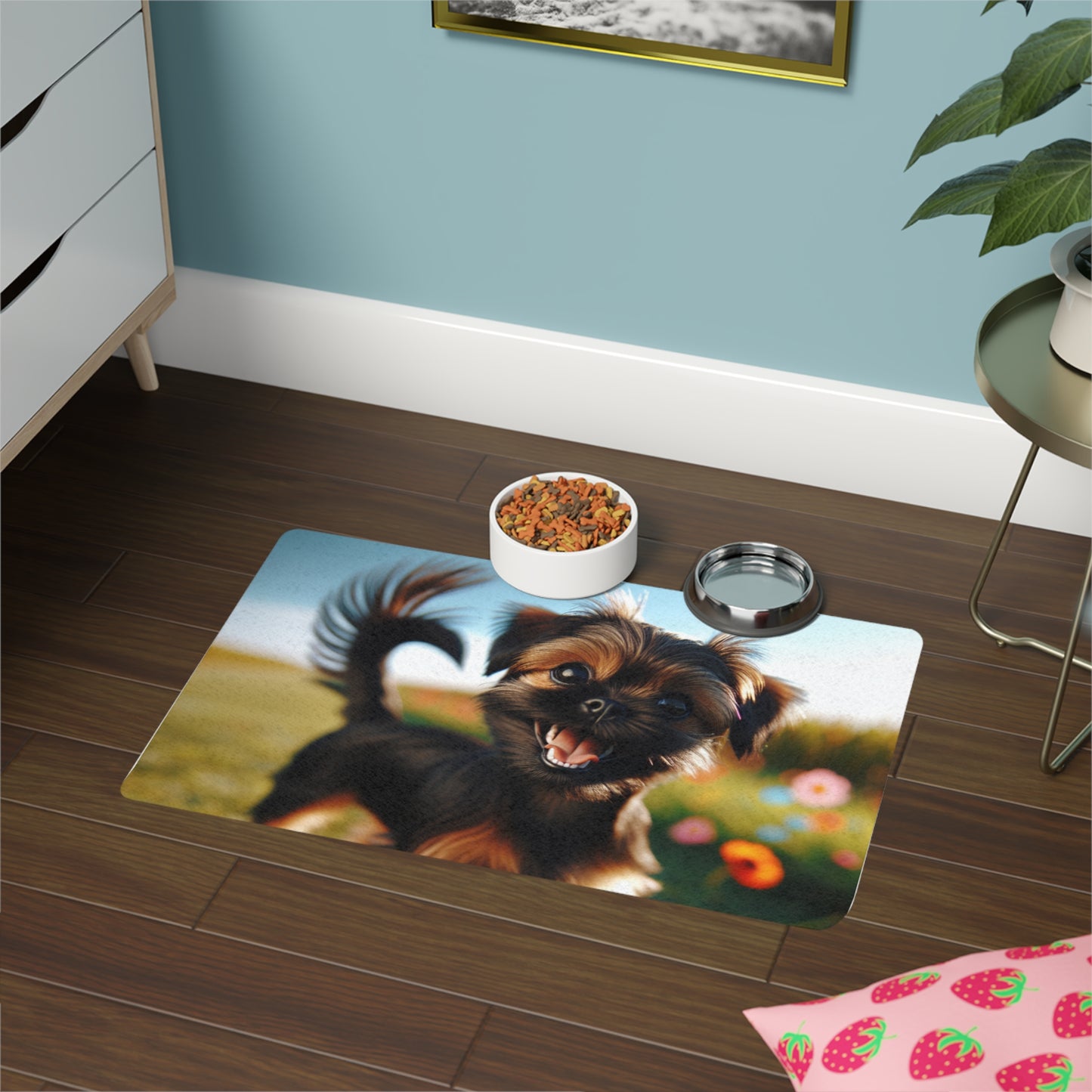 Pet Food Mat (12x18) - Griffon Bruxellois