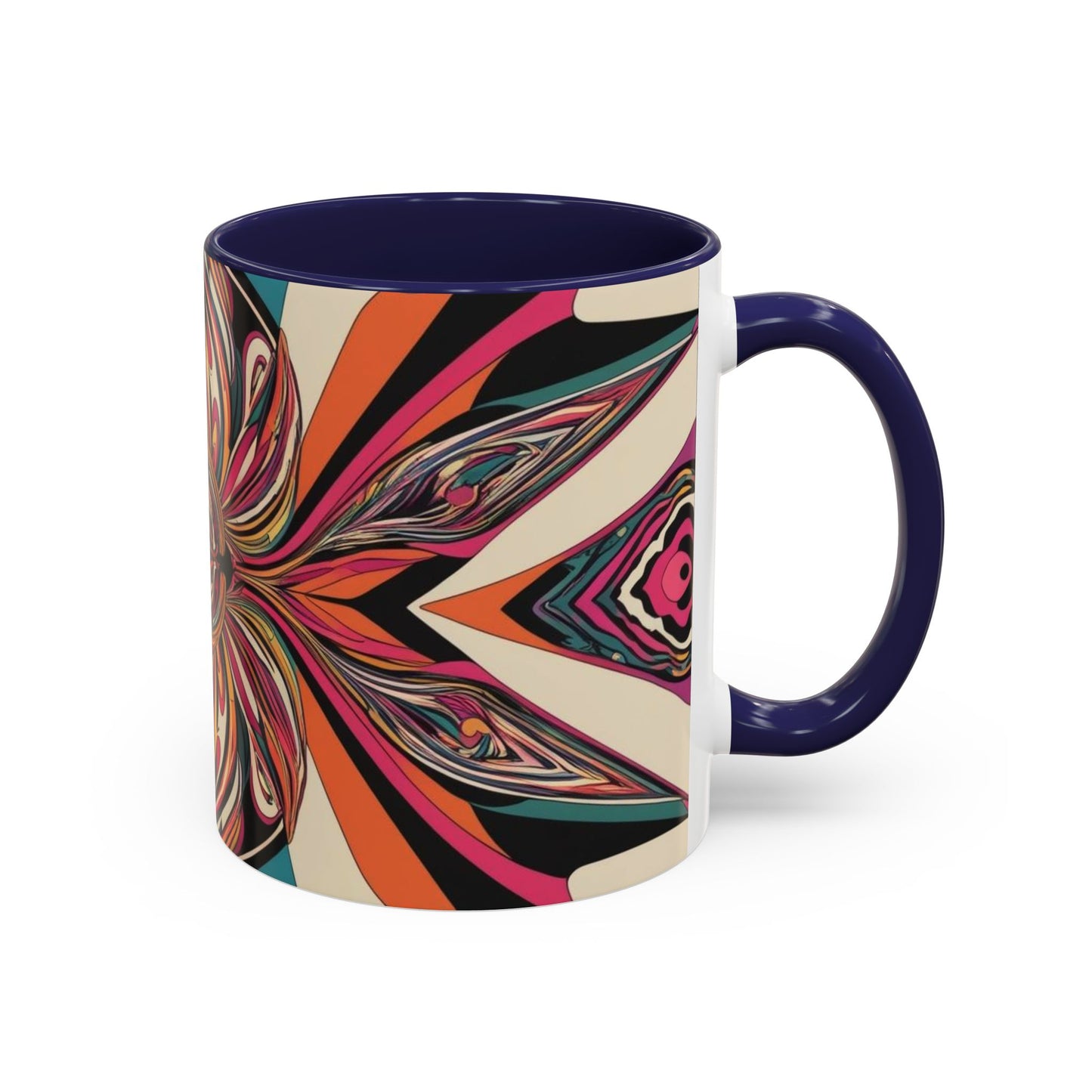 Optical Illusion Accent Mug – Ceramic Coffee Cup