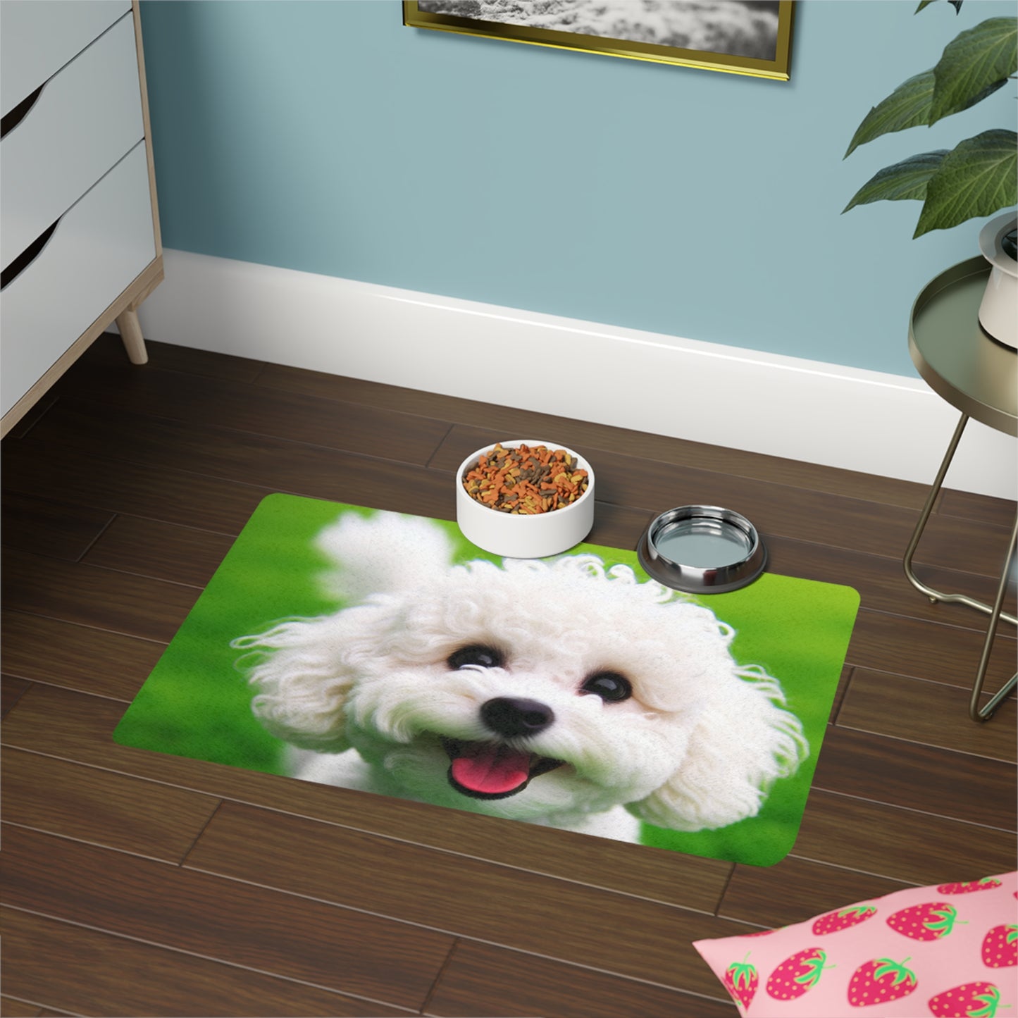Pet Food Mat (12x18) - Bichonpoo