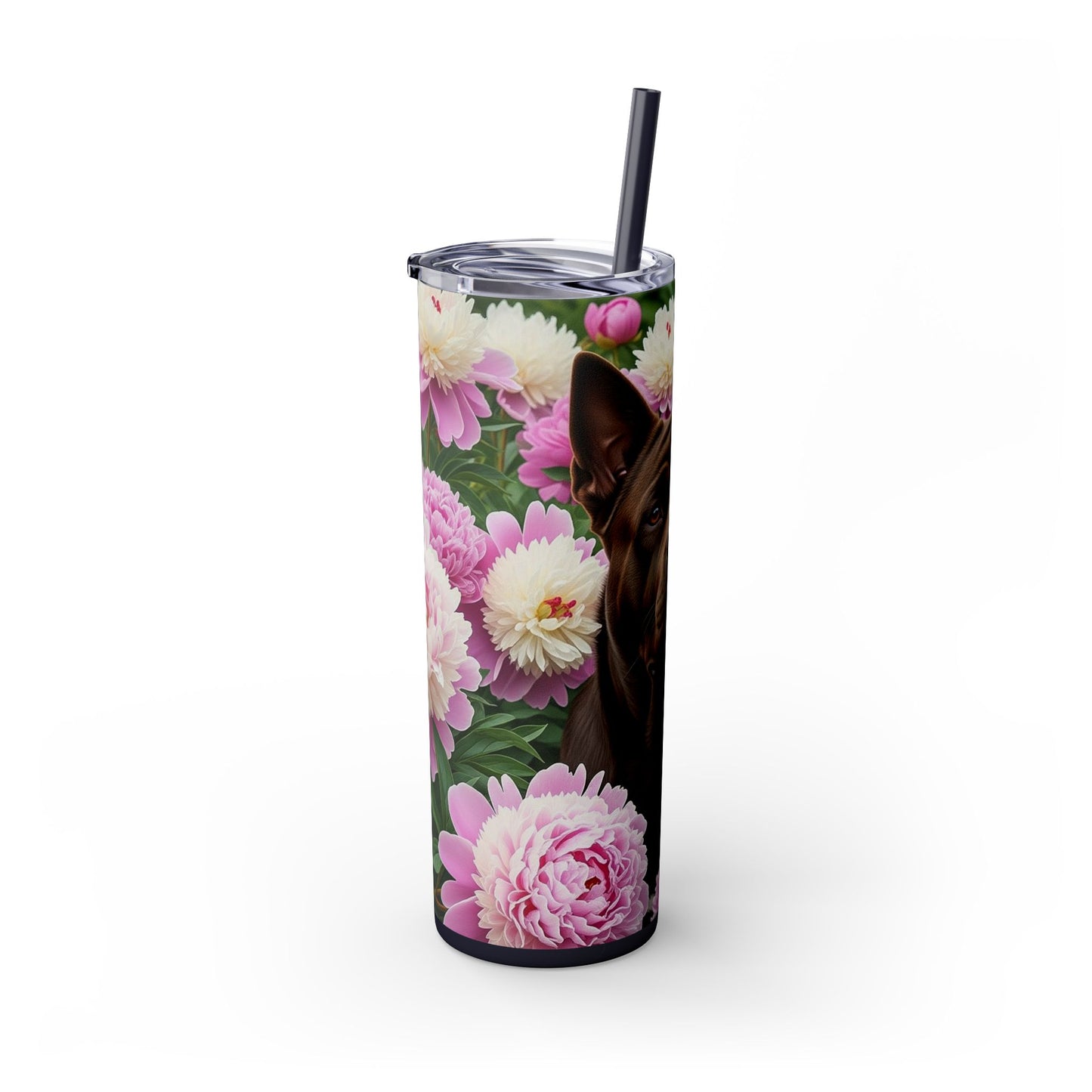 Gobelet isotherme de Chongqing (Chine) avec paille, 590 ml (20 oz).
