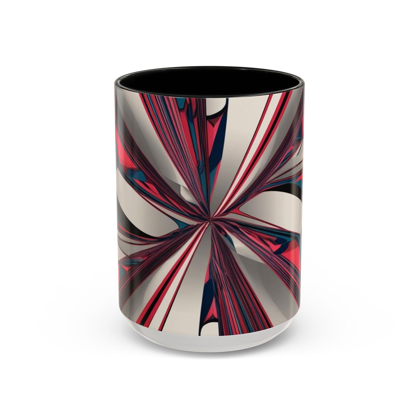 Optical Illusion Accent Mug – Ceramic Coffee Cup