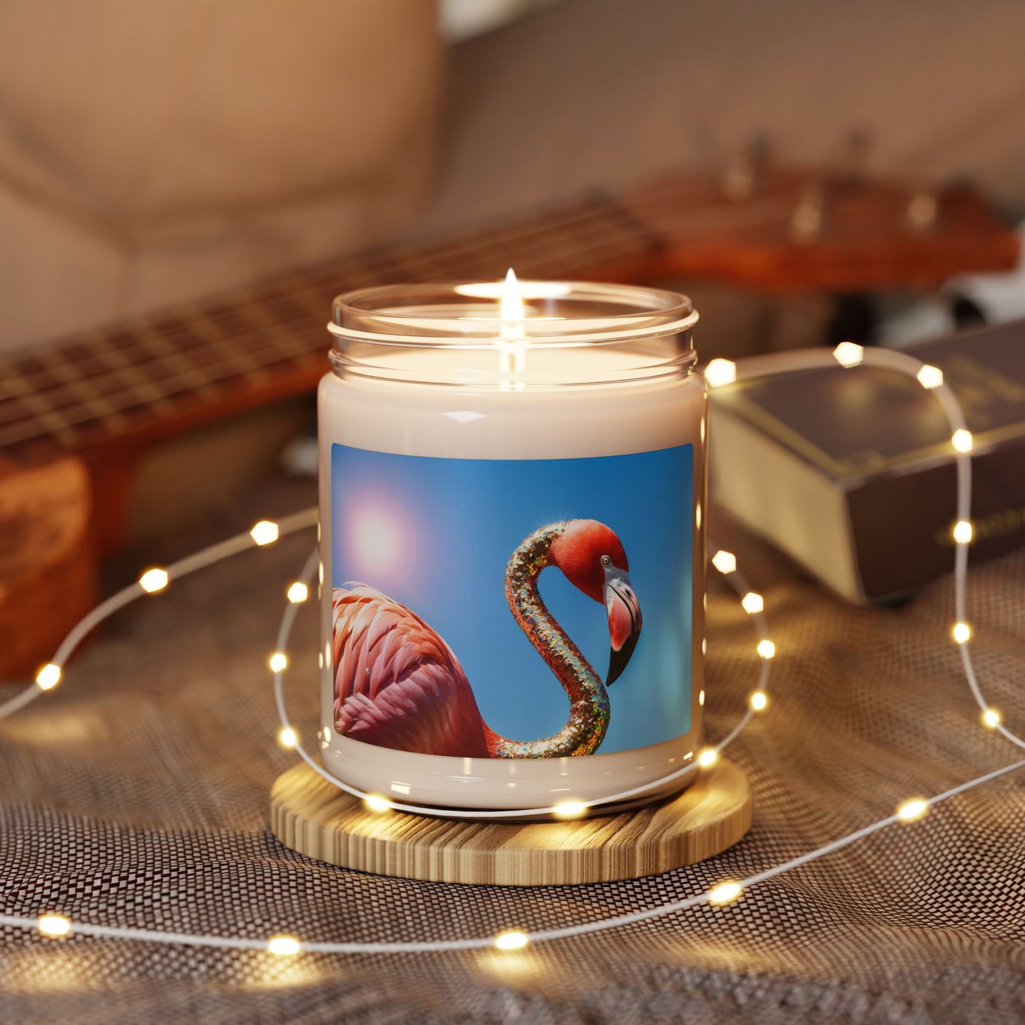 Rainbow Flamingo- Scented Soy Candle, 9oz