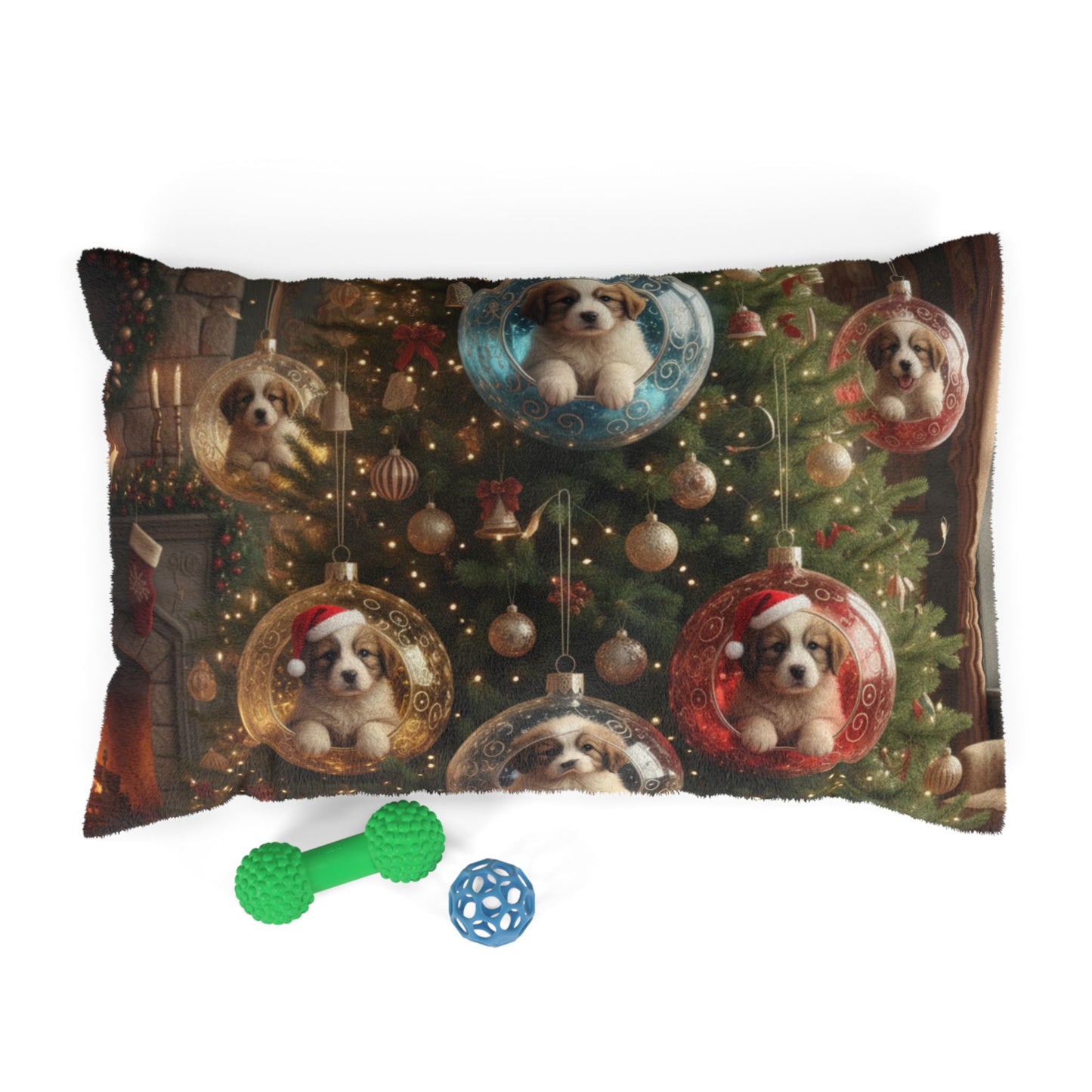Christmas Puppy Ornament Pet Bed