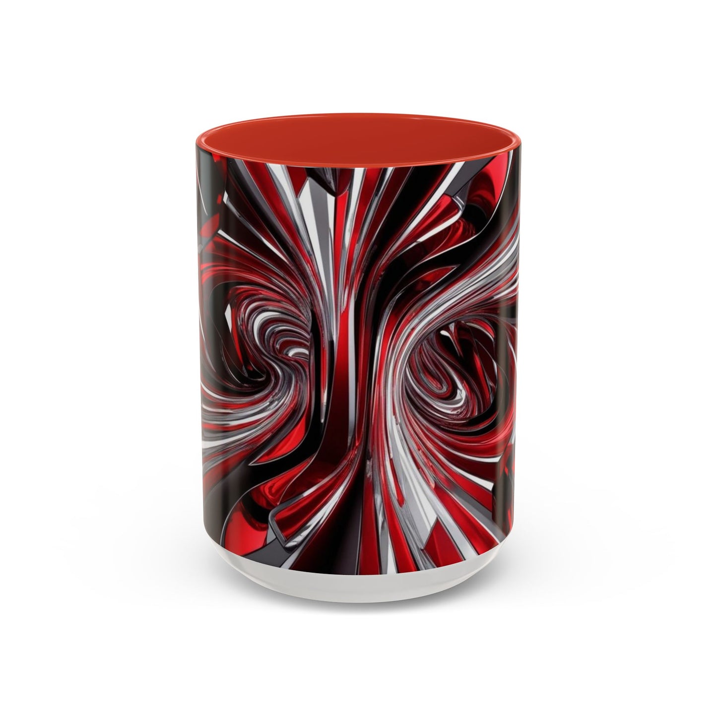 Optical Illusion Accent Mug – Ceramic Coffee Cup