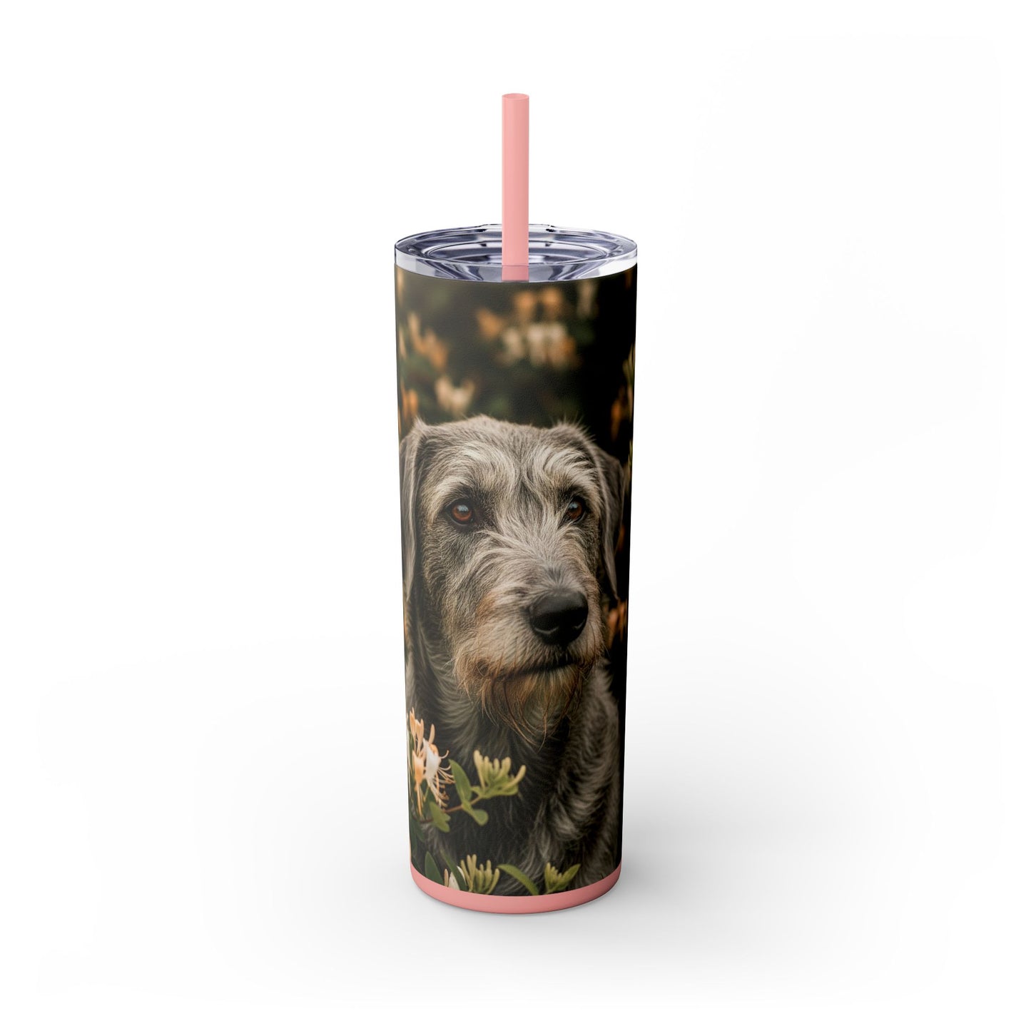 Otterhound Skinny Tumbler with Straw, 20oz