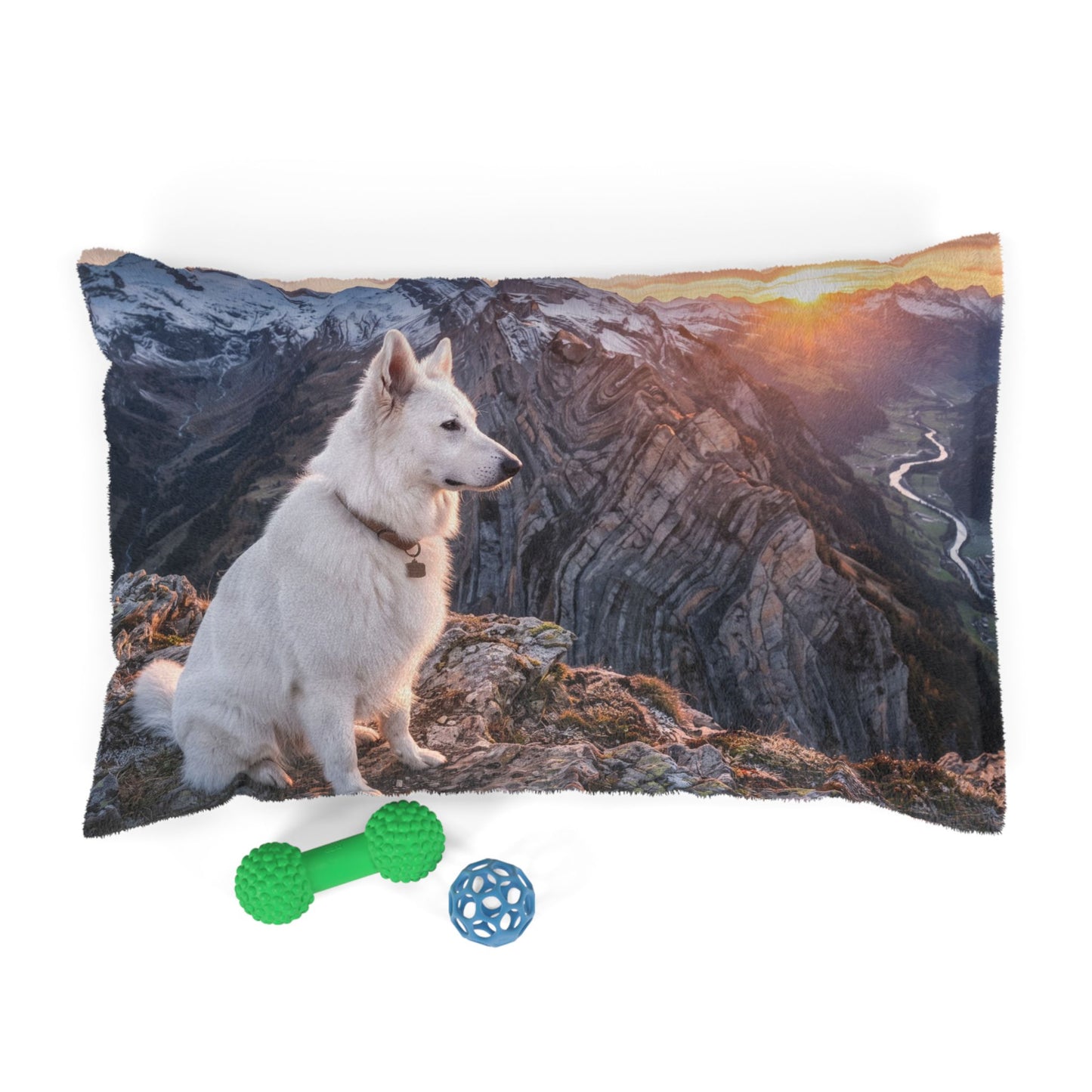 White Swiss Shepherd Dog Pet Bed
