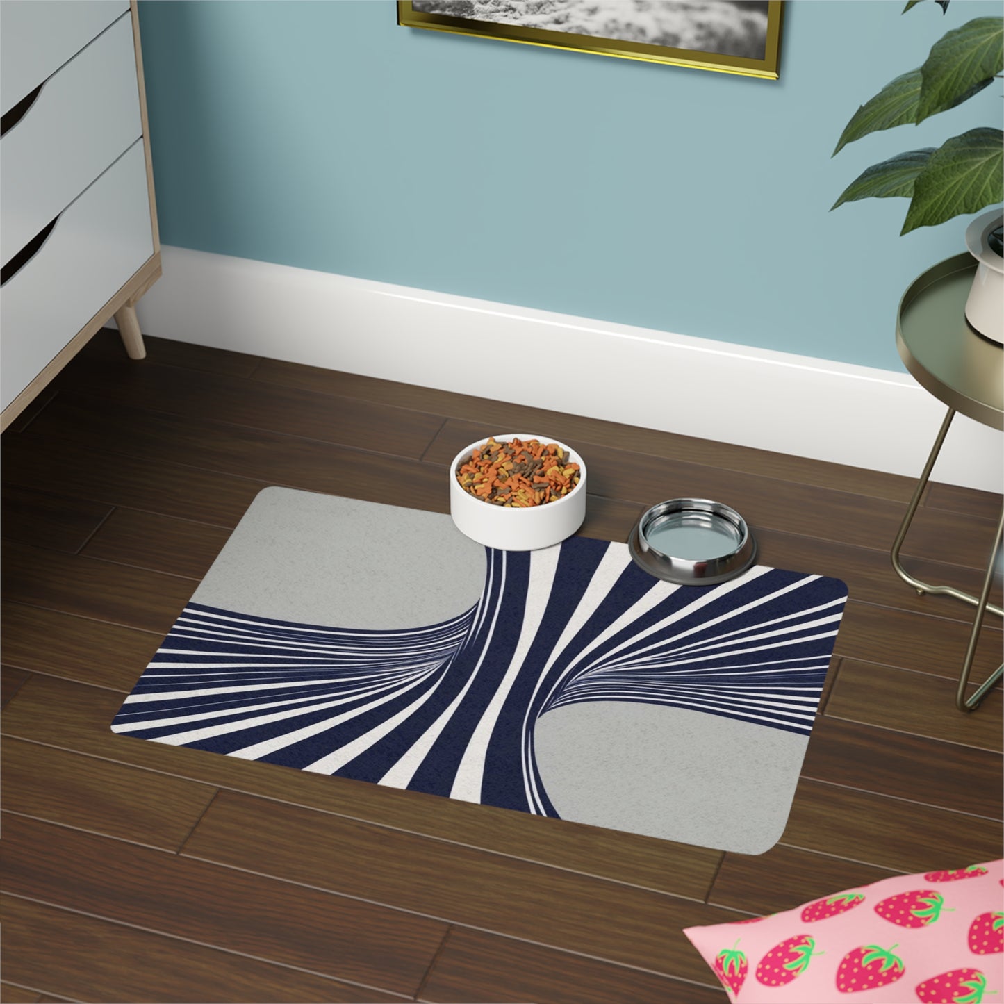 Pet Food Mat (12x18) - Optical Illusion