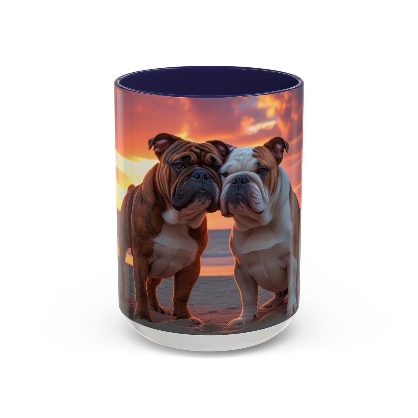 Bulldog Love Accent Coffee Mug - Perfect Gift for Dog Lovers