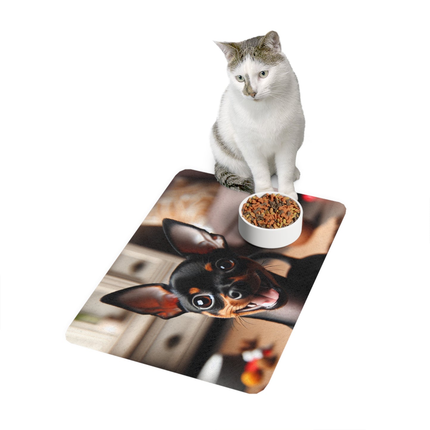 Pet Food Mat (12x18) - English Toy Terrier