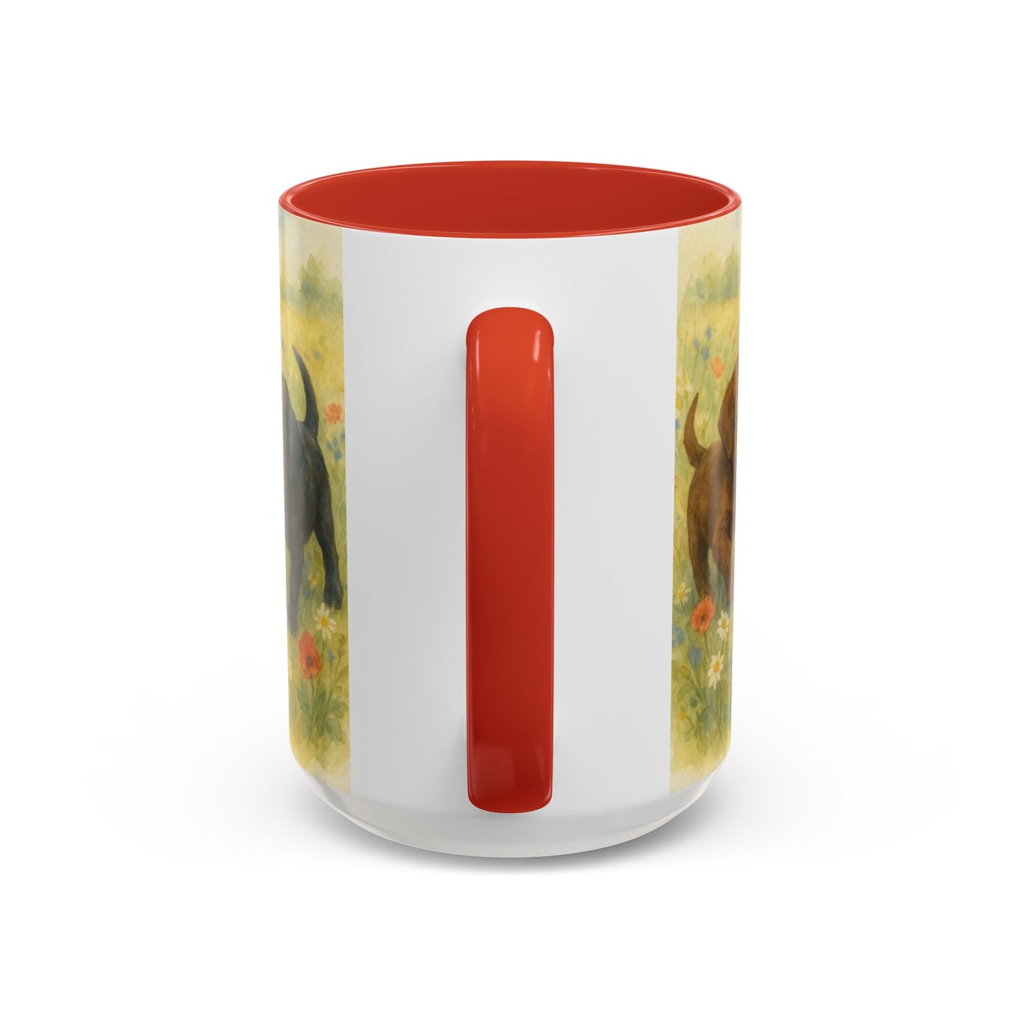 Labrador Retriever puppies Accent Mug – Ceramic Coffee Cup