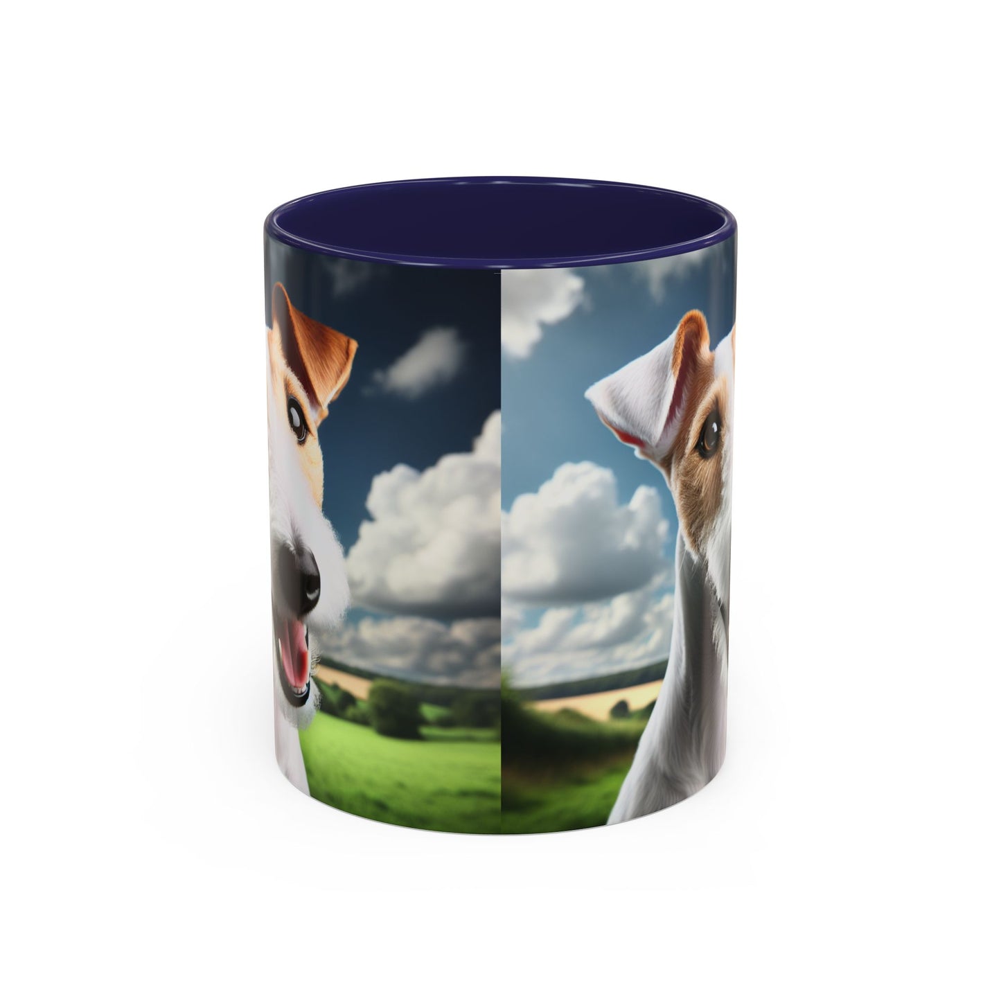 Taza de café con diseño de Fox Terrier de pelo liso: el regalo perfecto para los amantes de los perros.