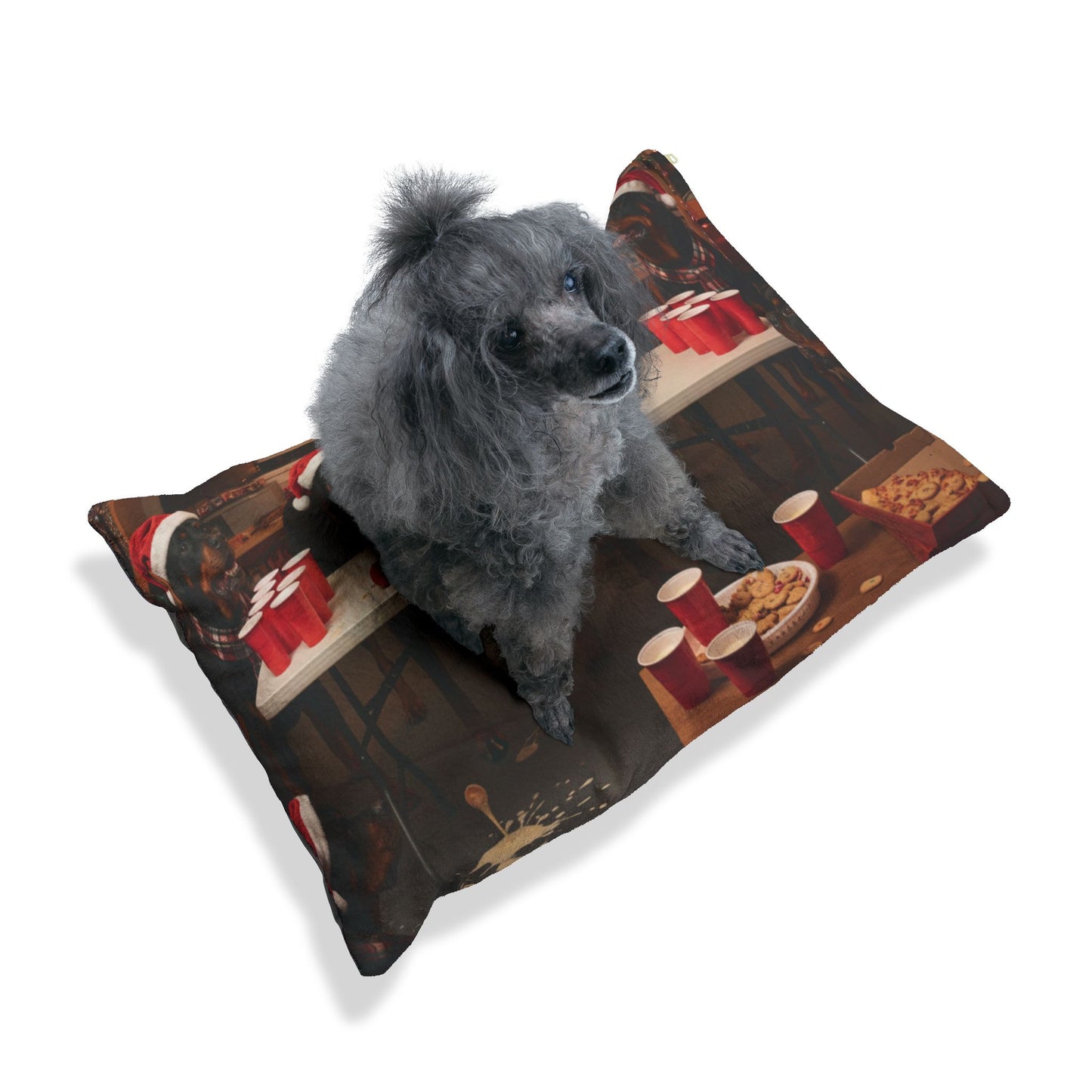 Rottweiler Holiday Party Pet Bed