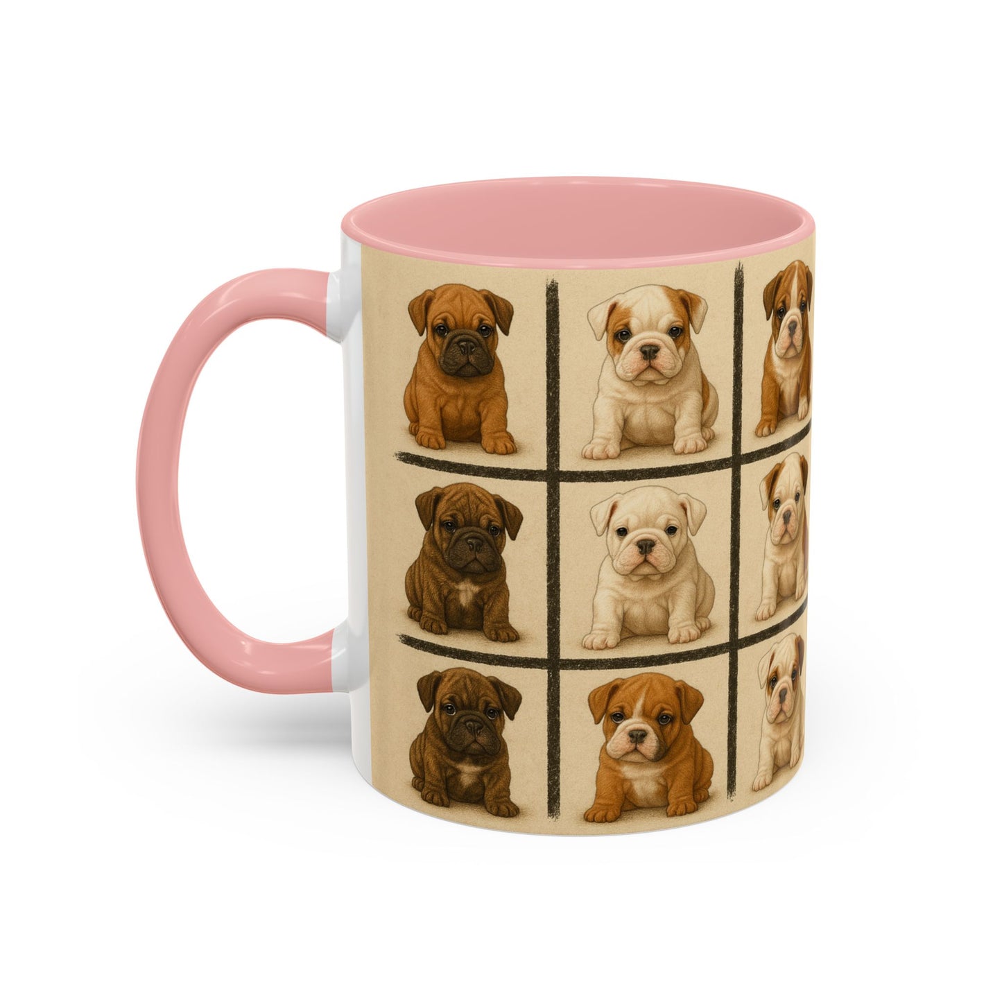 Bulldog puppies Accent Coffee Mug - Perfect Gift for Dog Lovers