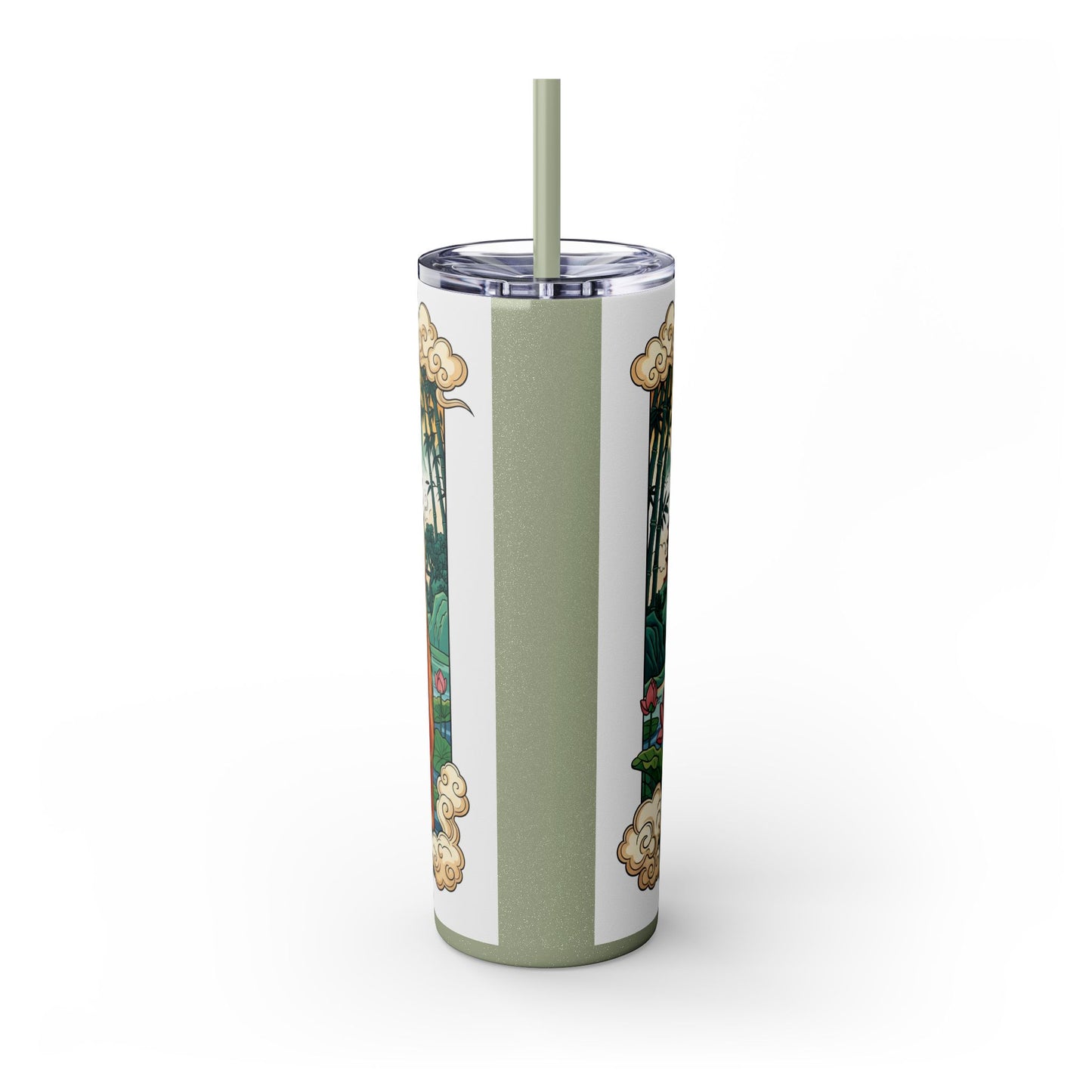 Skinny Tumbler with Straw – 20 oz Stainless Steel Cup