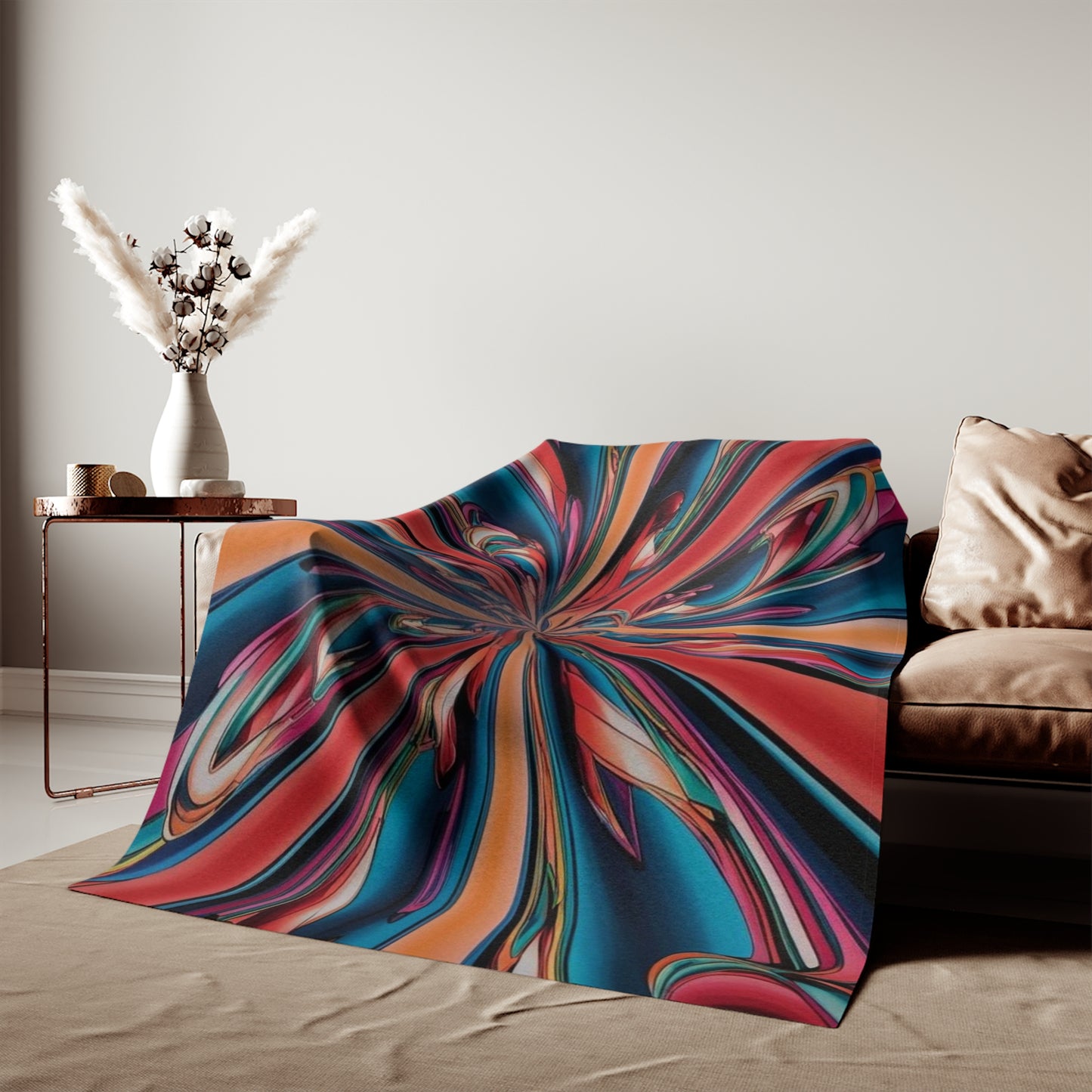 Sweat-shirt/couverture à illusion d'optique