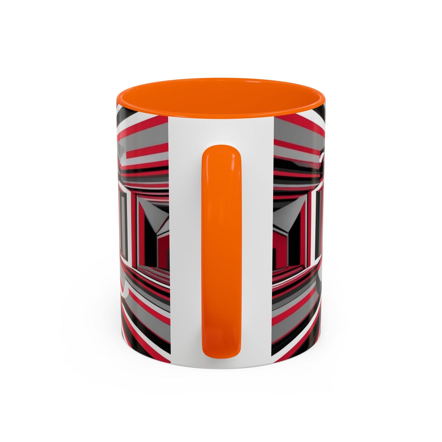 Optical Illusion Accent Mug – Ceramic Coffee Cup