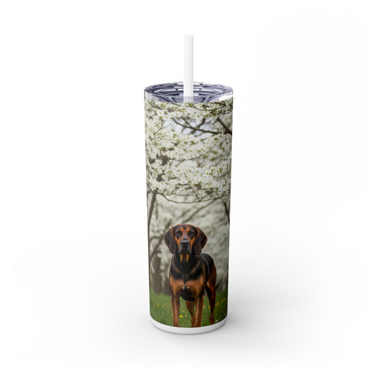 Plott Hound Tumbler with Straw, 20oz
