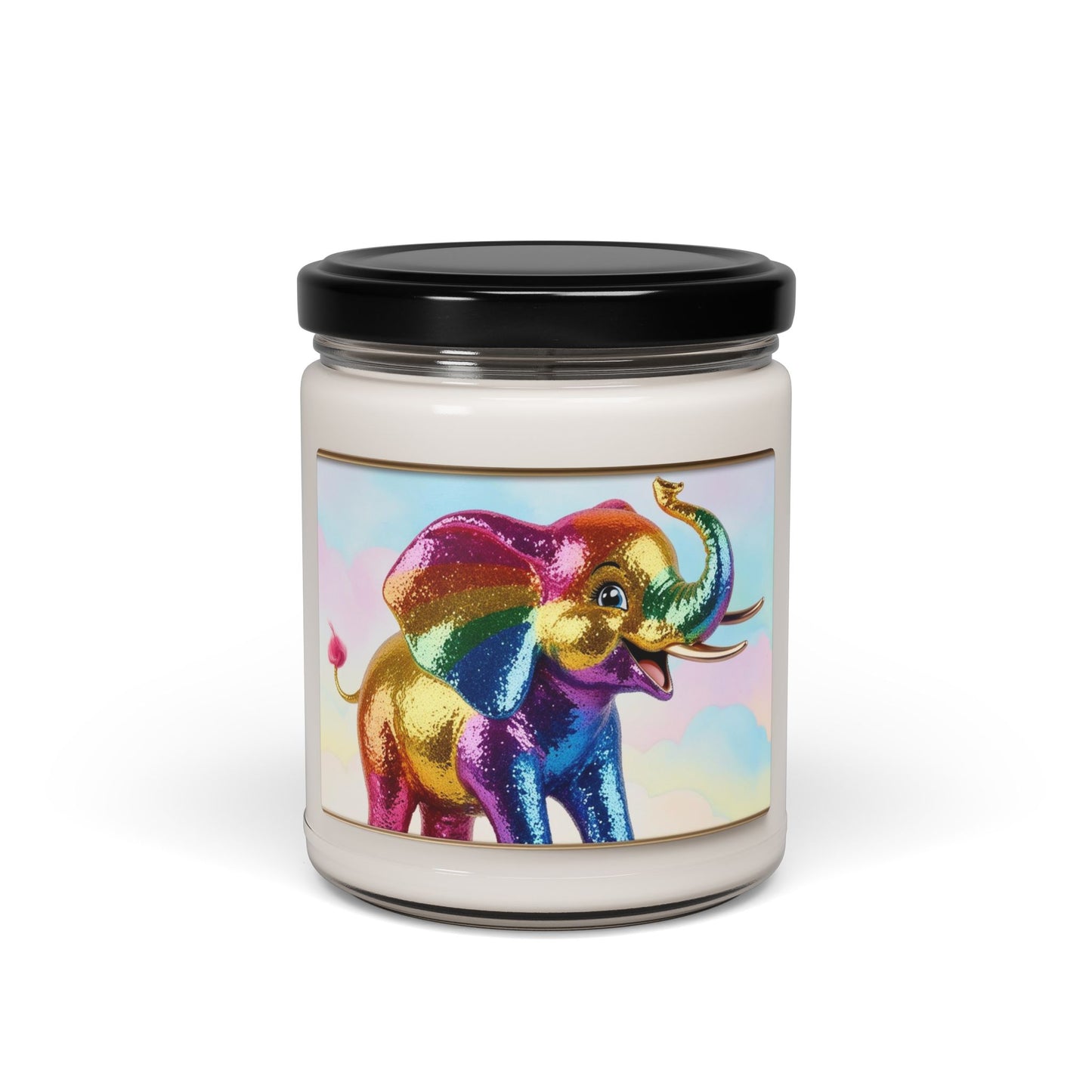 Rainbow Elephant- Scented Soy Candle, 9oz