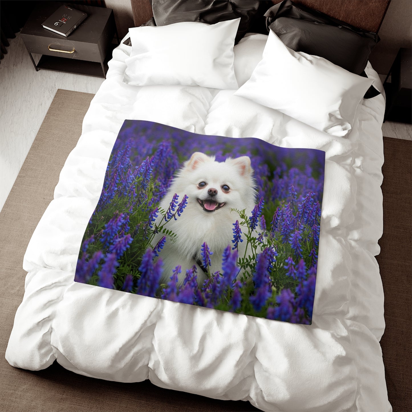 Pomeranian Sweatshirt Blanket