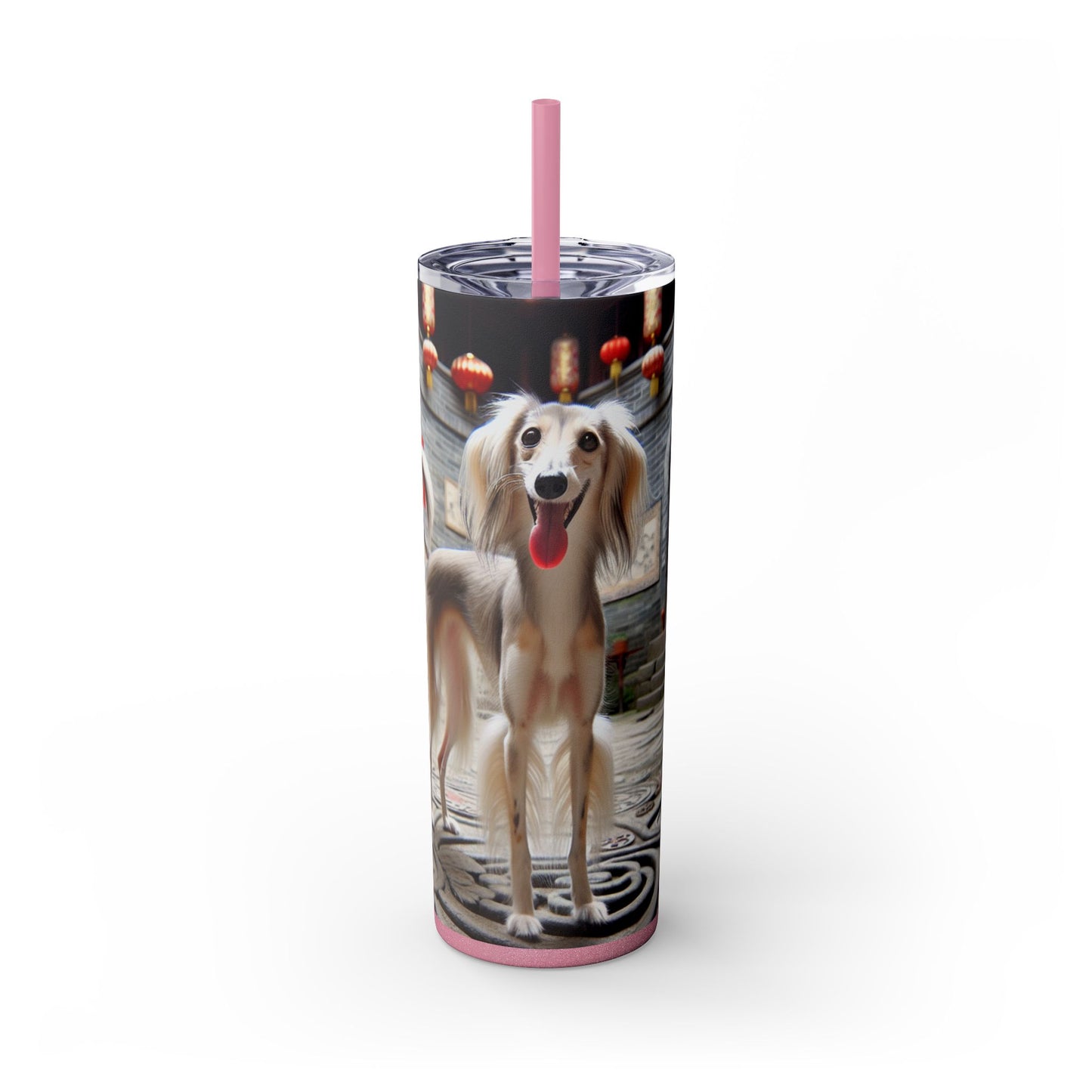 Gobelet Saluki chinois avec paille, 590 ml