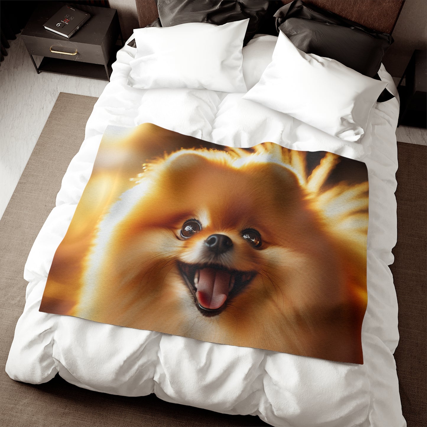 Pomeranian Sweatshirt Blanket